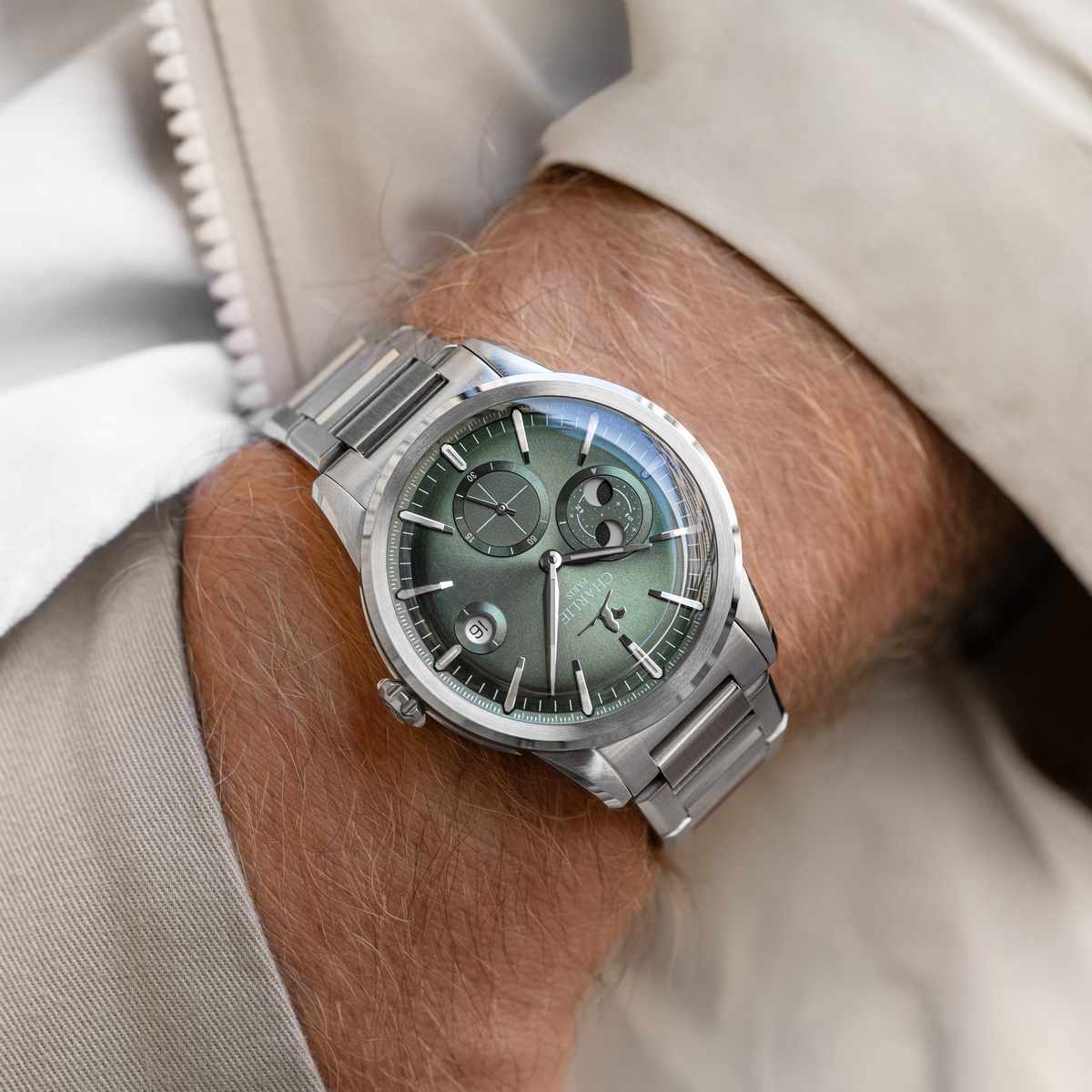 Green men s watch