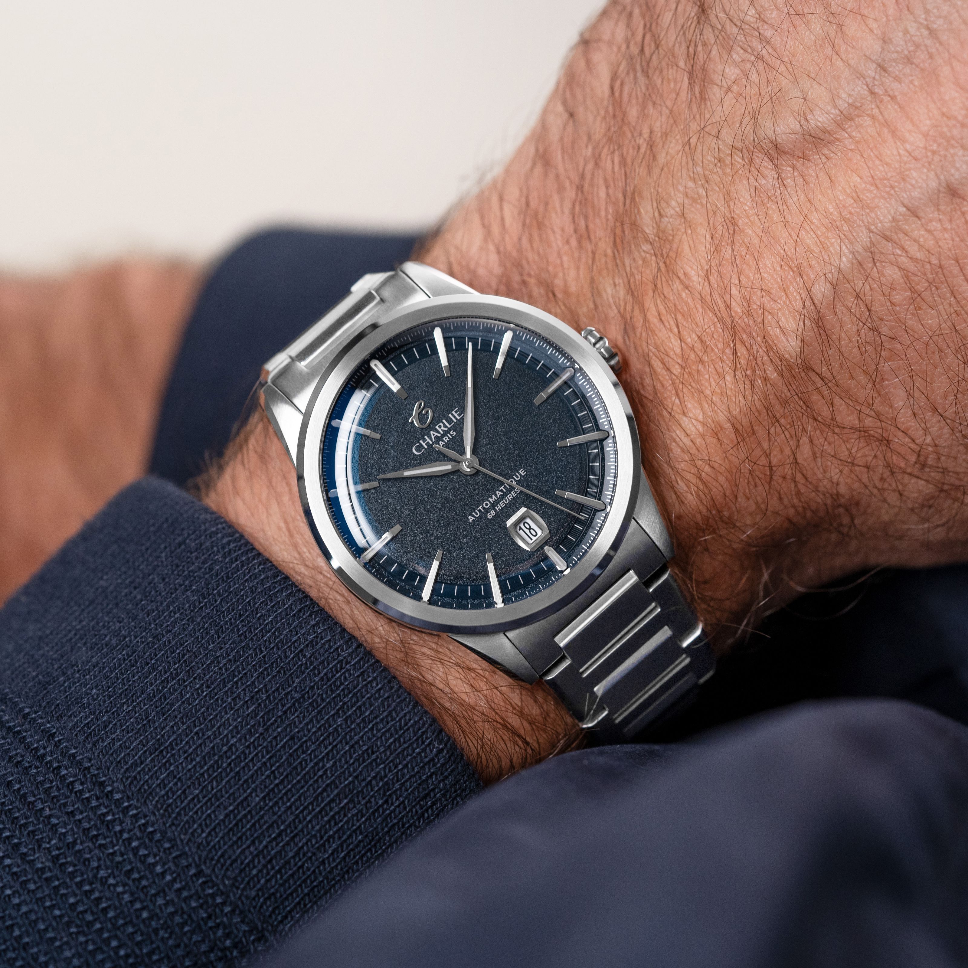 ALLIANCE - Automatique 68H - Bleu Montres CHARLIE