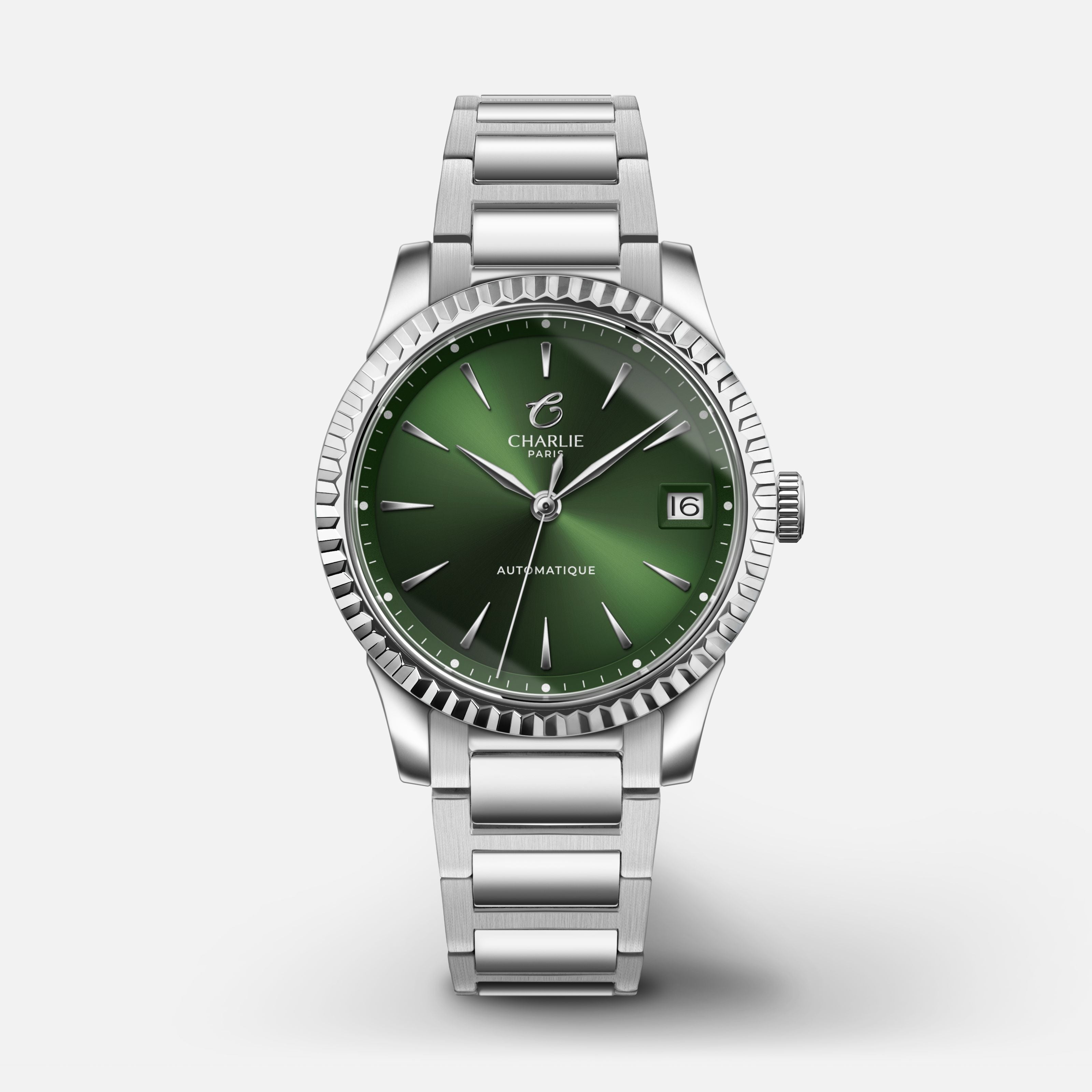 AURORE - Automatique Date - Tourmaline Montres CHARLIE