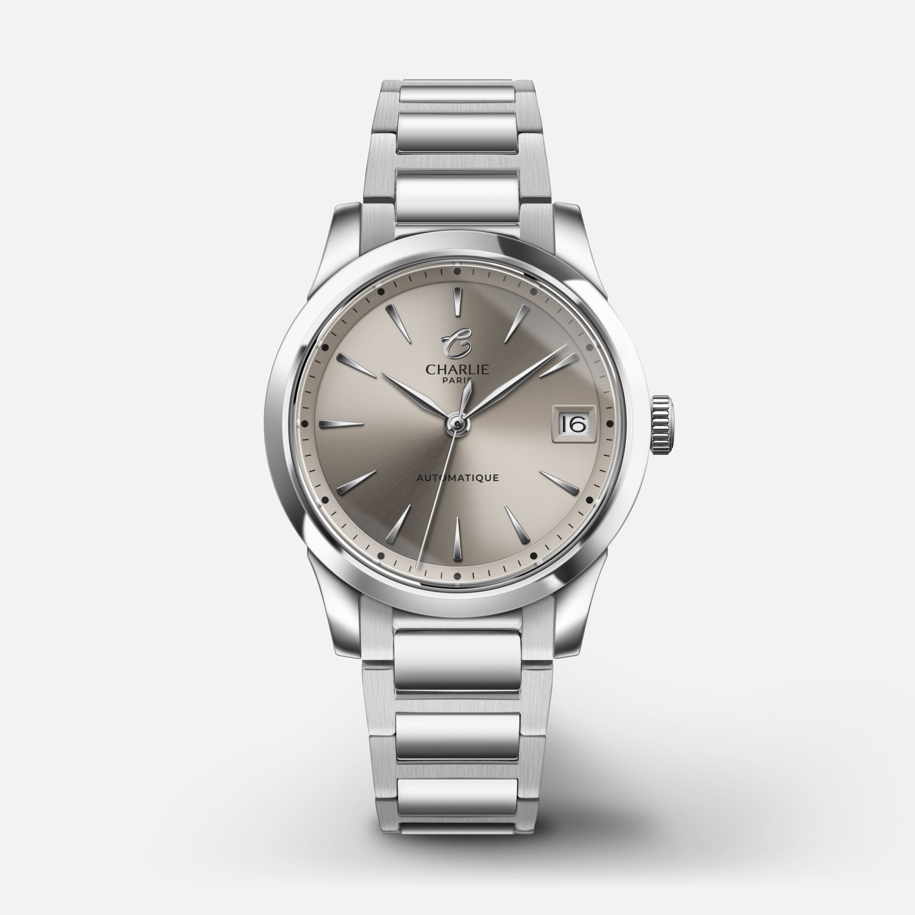 AURORE - Automatique Date - Taupe Montres CHARLIE