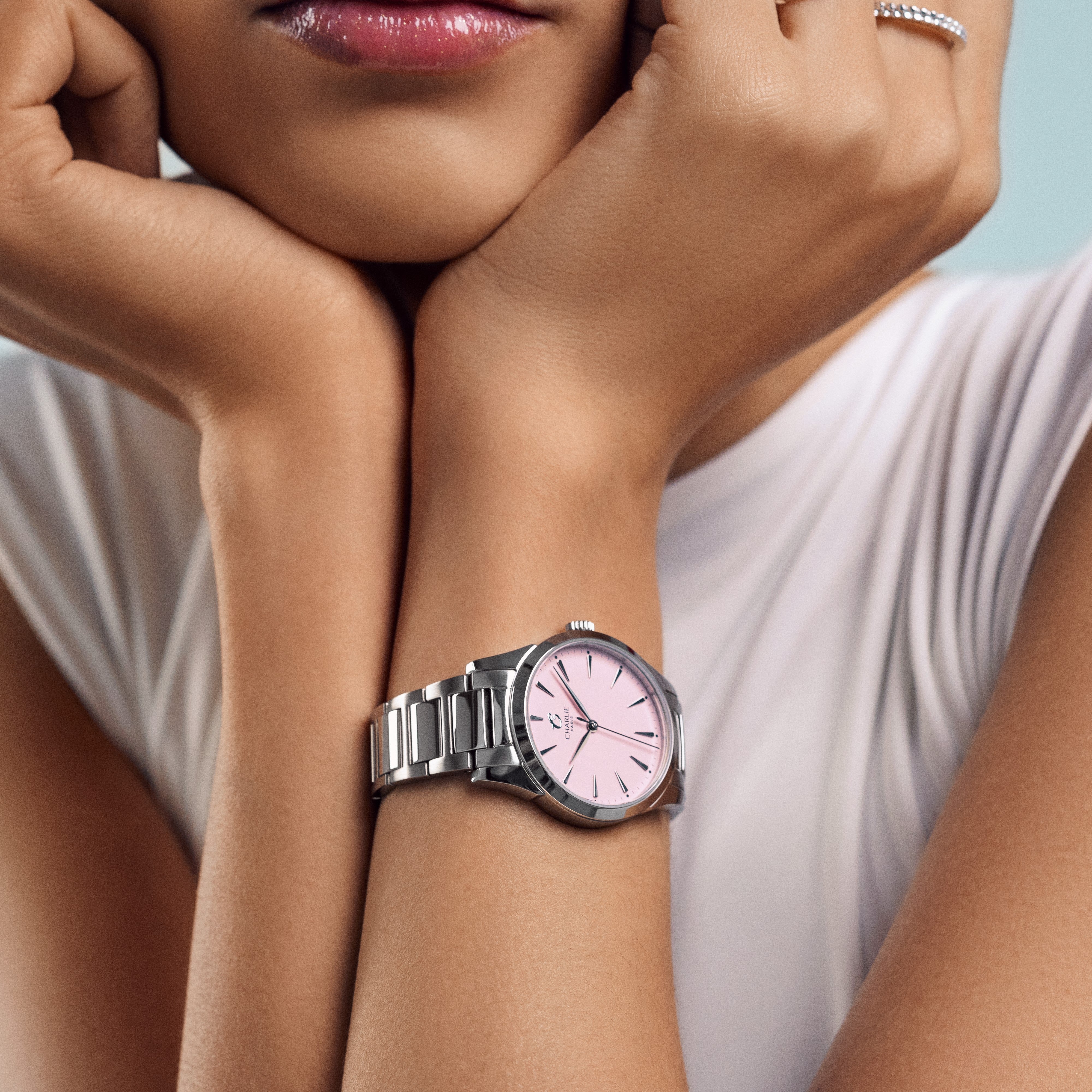 AURORE - Quartz - Rose pastel Montres CHARLIE