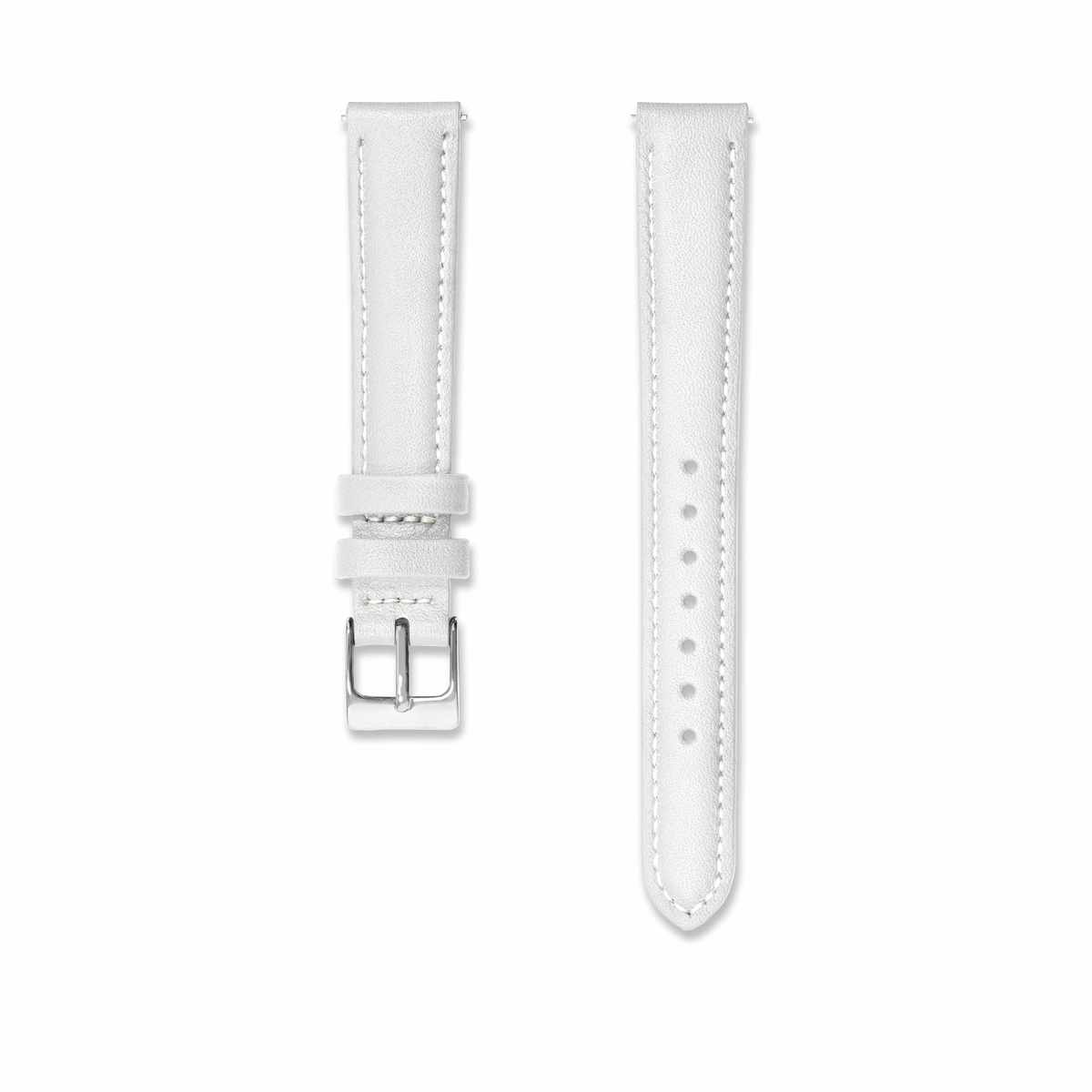 Bracelet cuir écru 14mm Bracelets de montres CHARLIE Acier