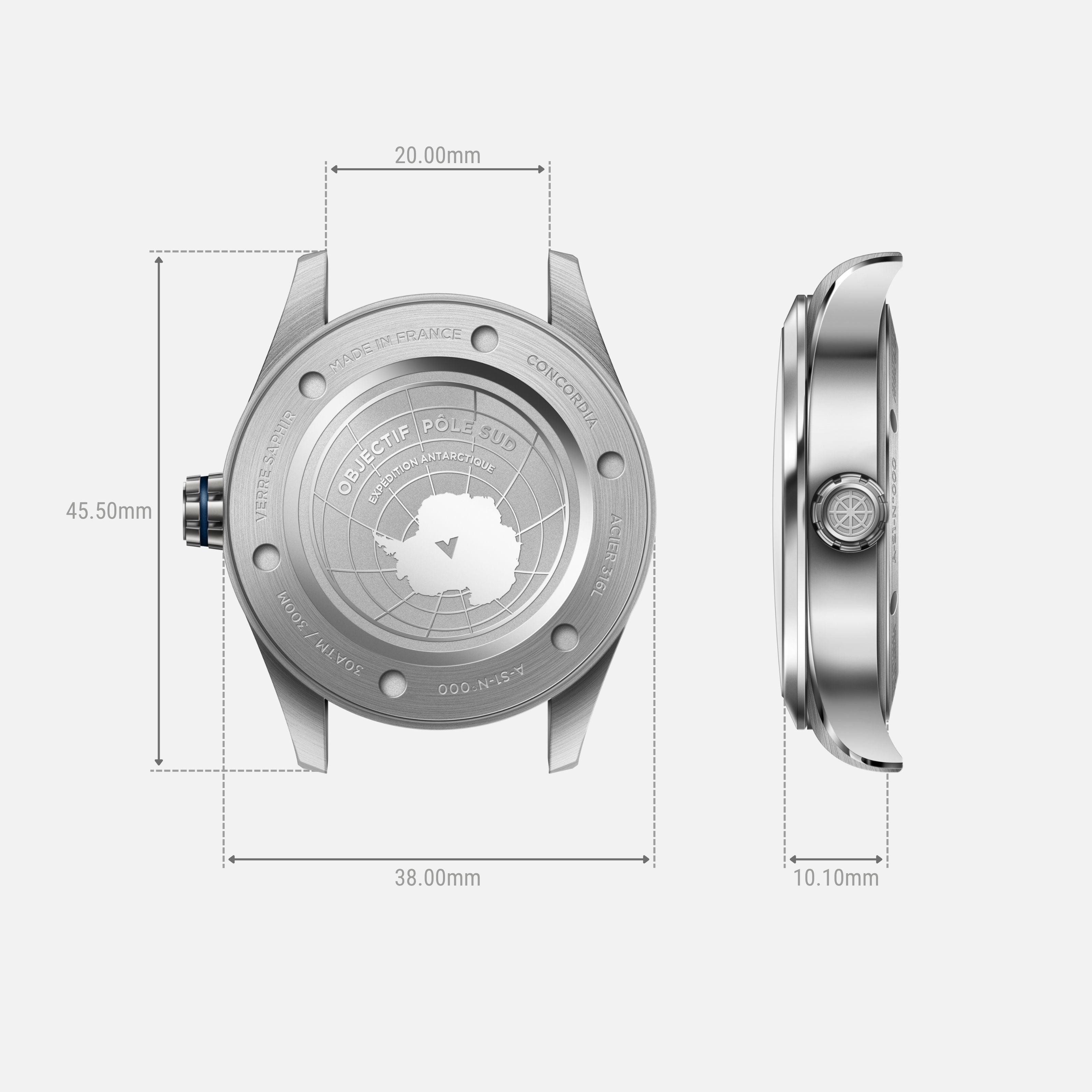 CONCORDIA - Bleu Antarctique