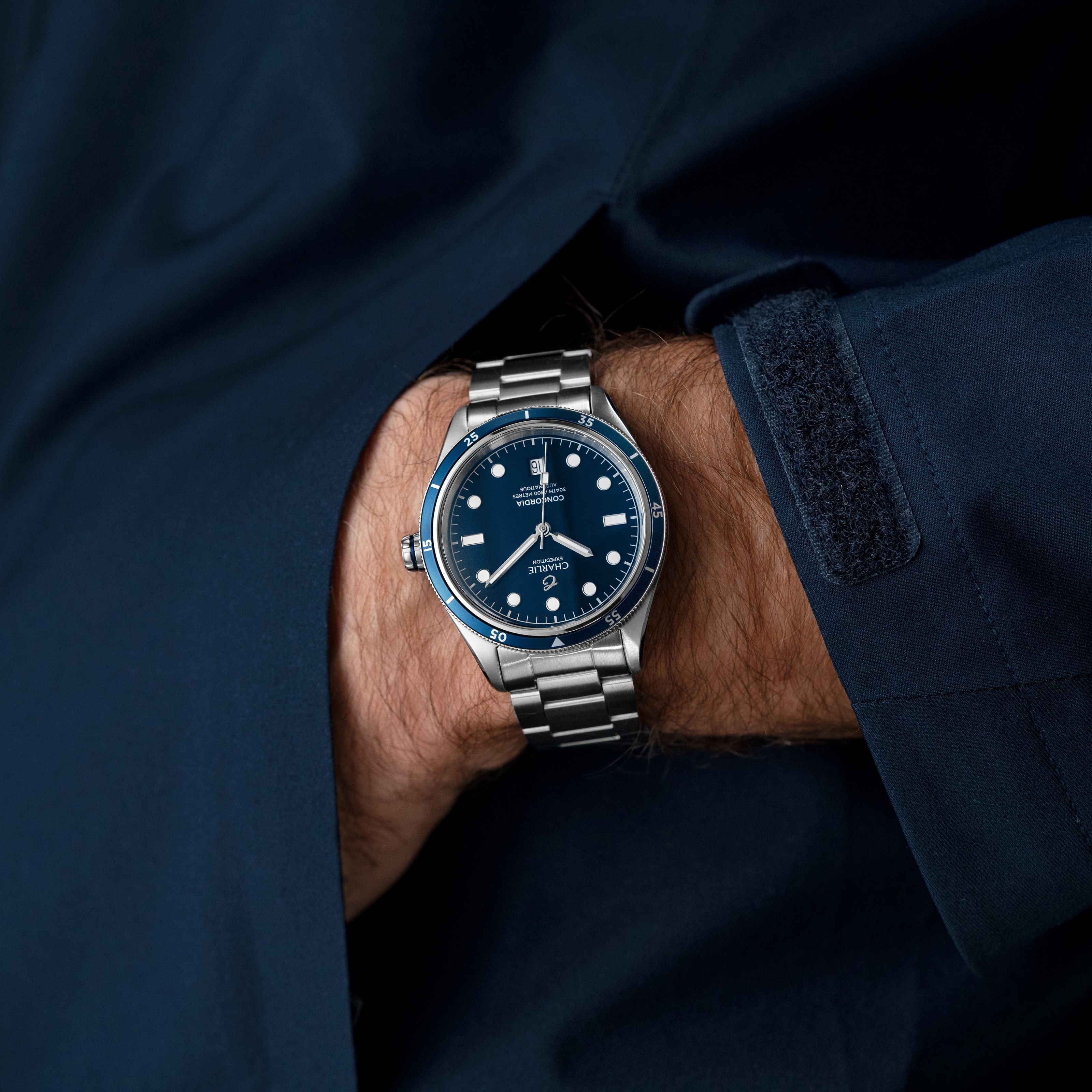 CONCORDIA - Automatique - Bleu Antarctique Montres CHARLIE