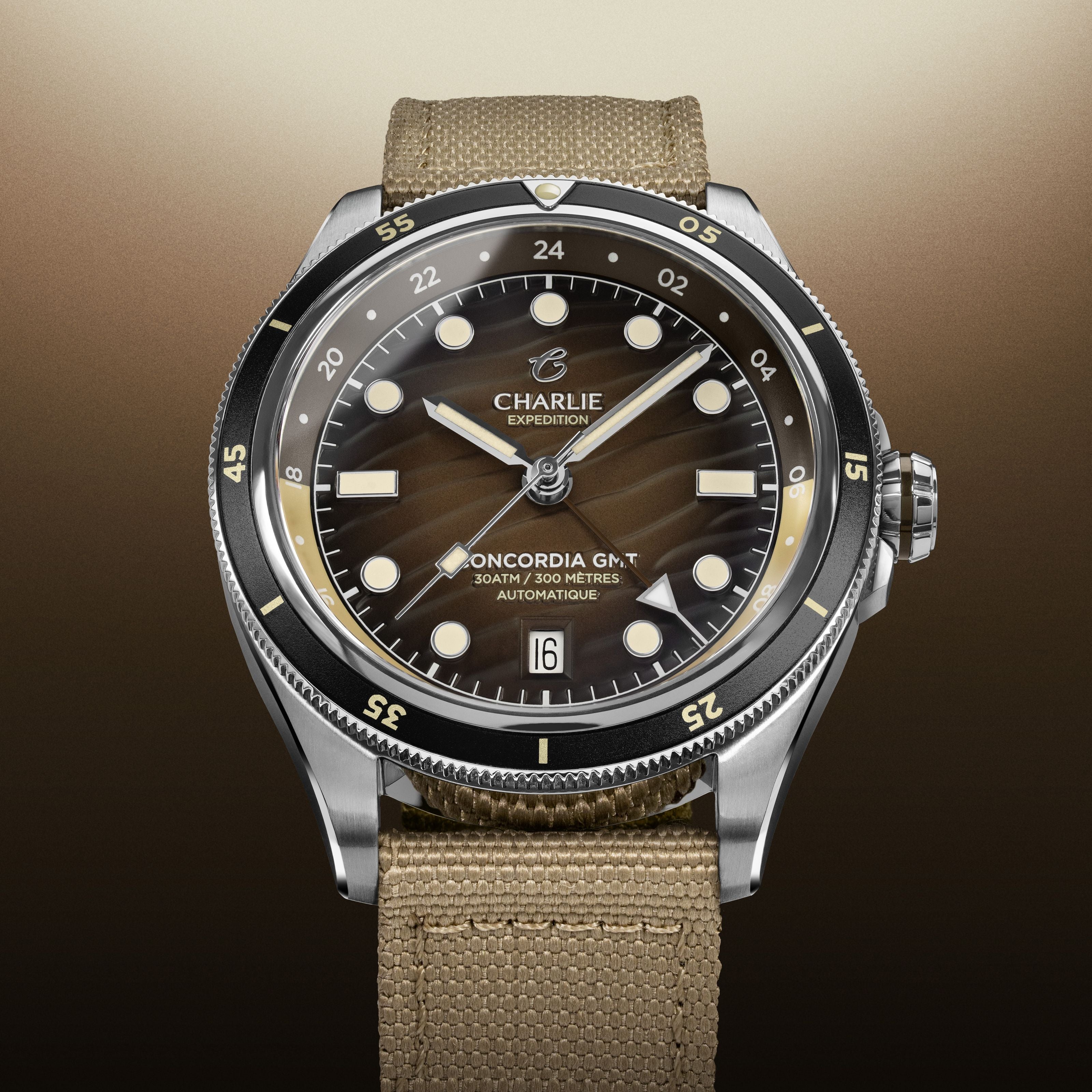 CONCORDIA - Automatique GMT - Dune Montres CHARLIE
