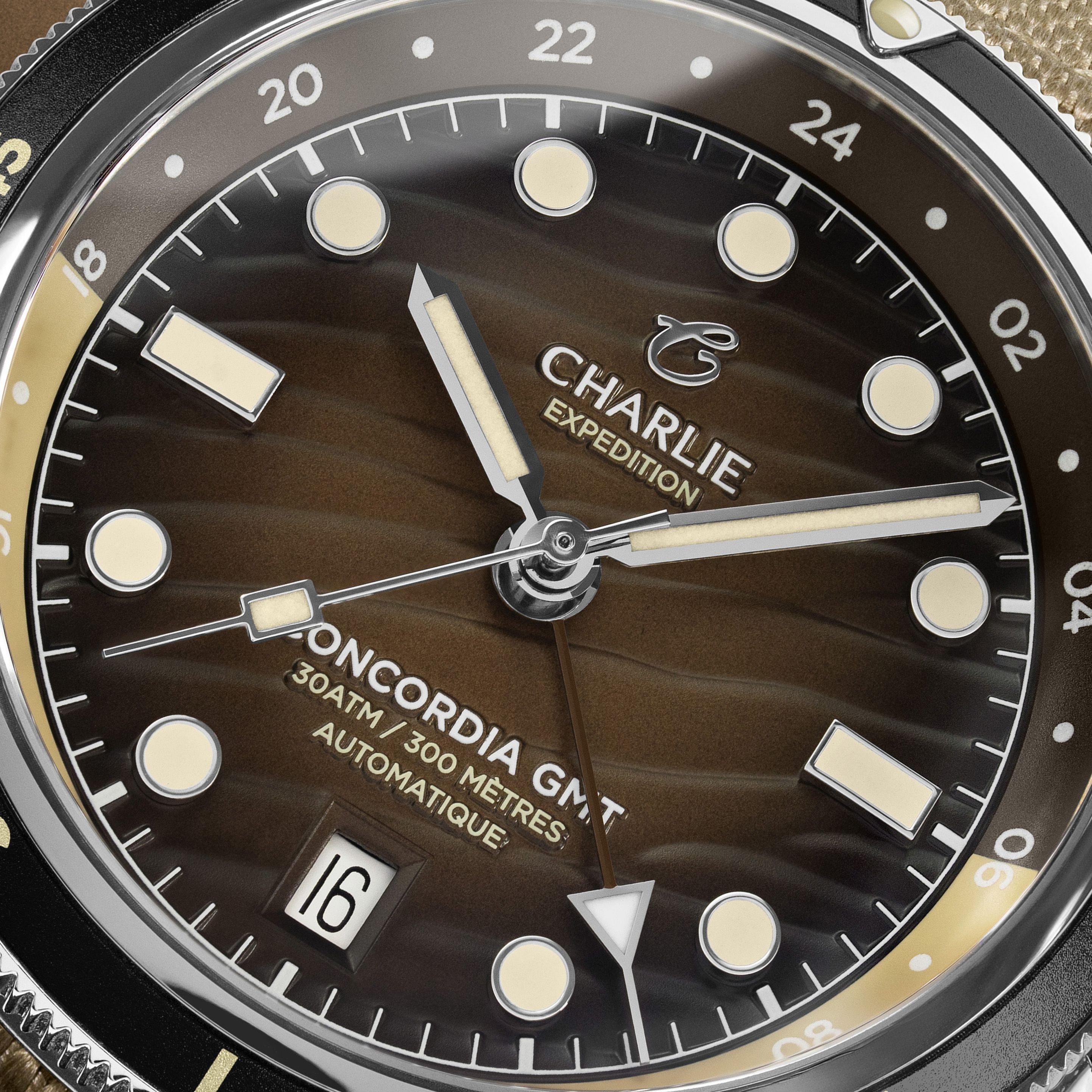 CONCORDIA - Automatique GMT - Dune Montres CHARLIE