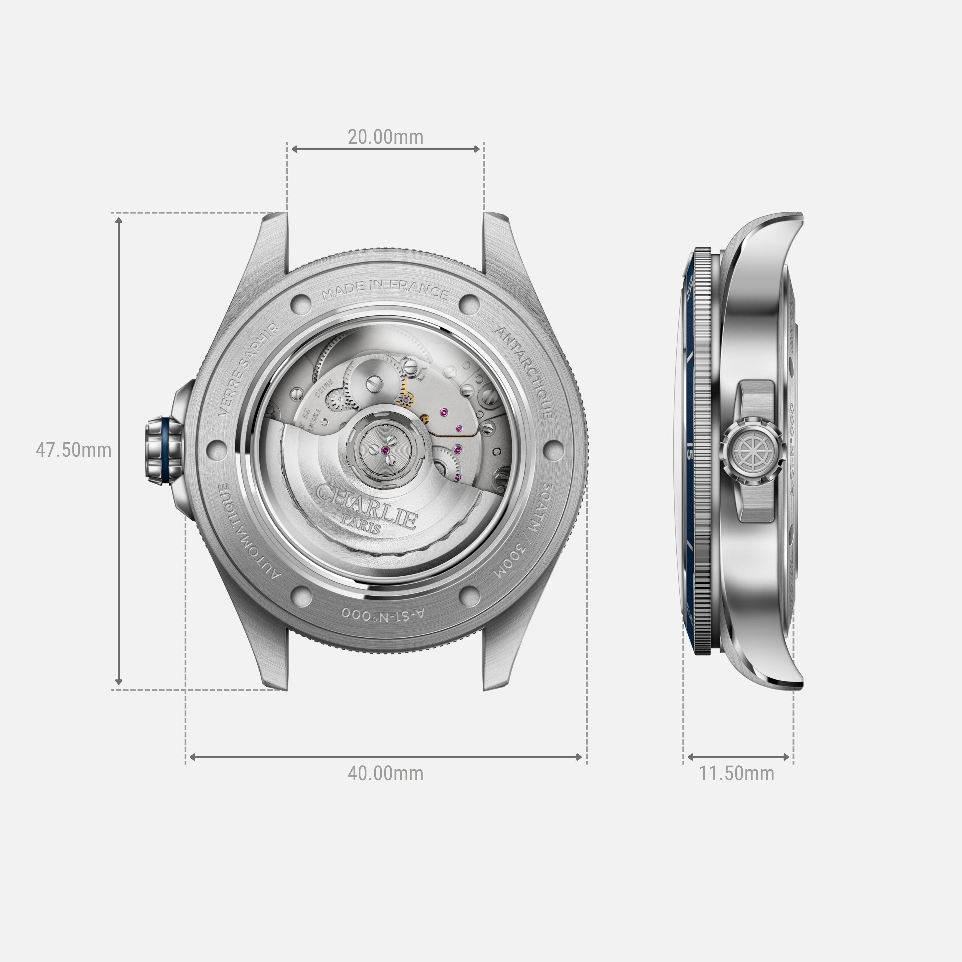 CONCORDIA - GMT - Bleu Antarctique