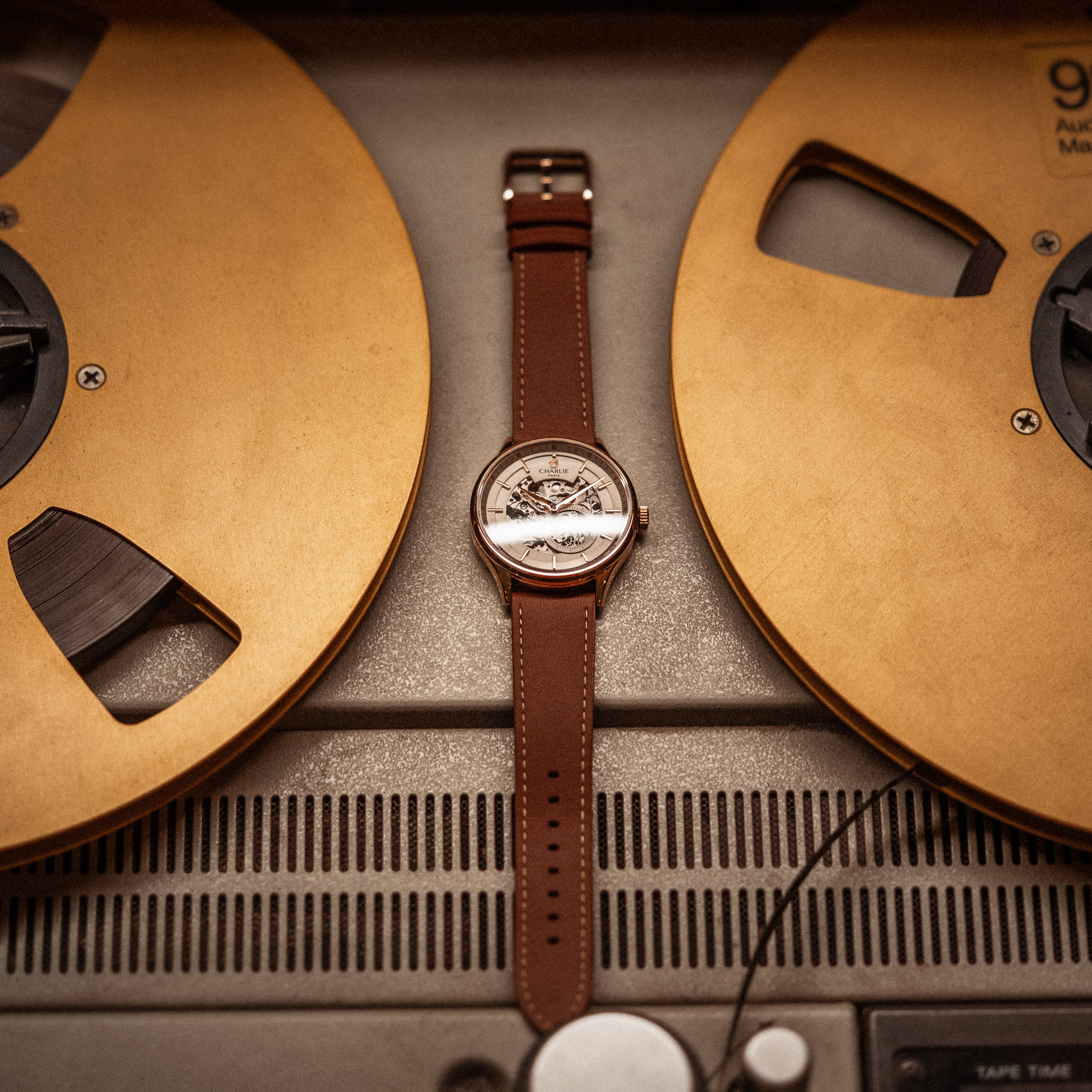 INITIAL - Squelette - Doré rose