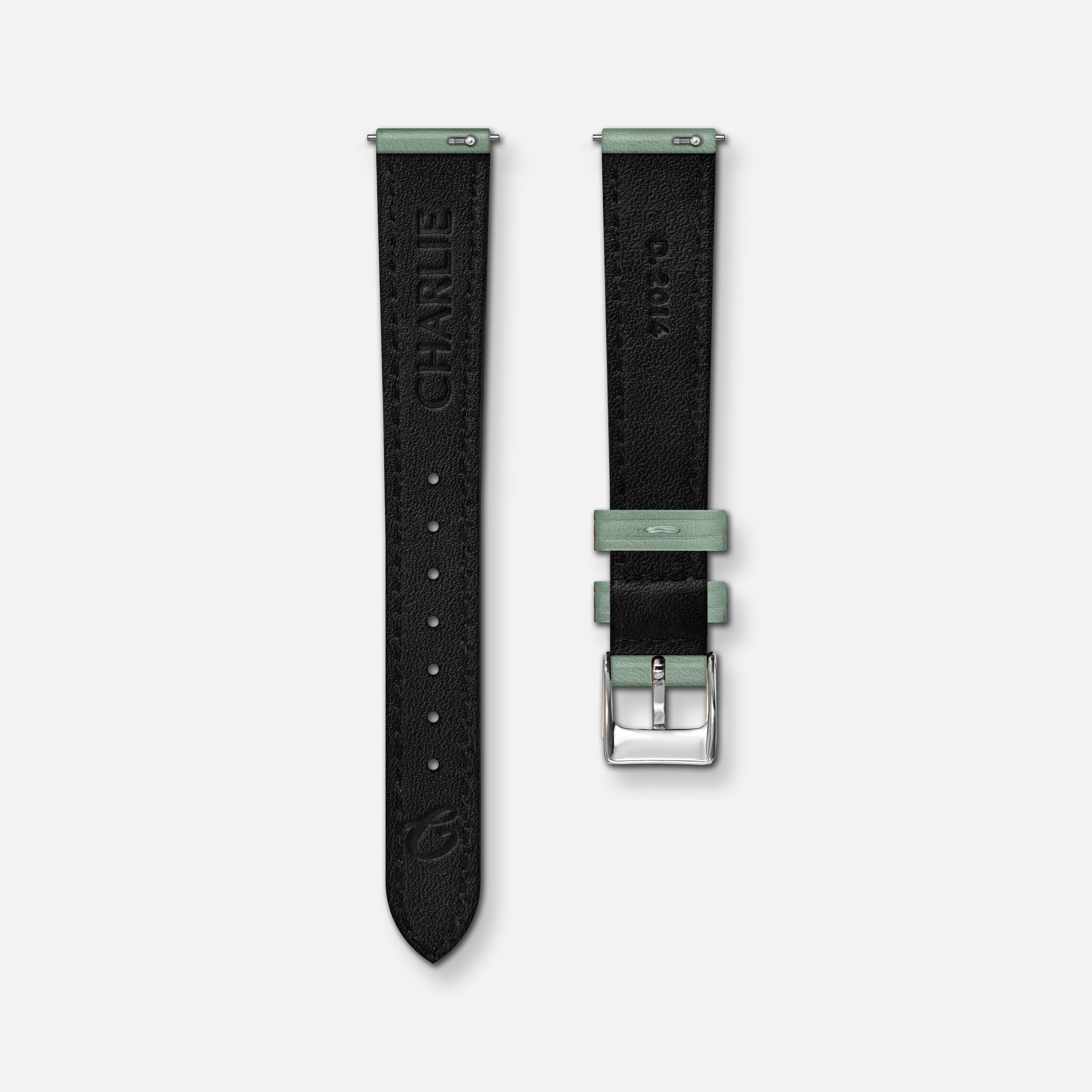 Bracelet cuir sauge 14mm