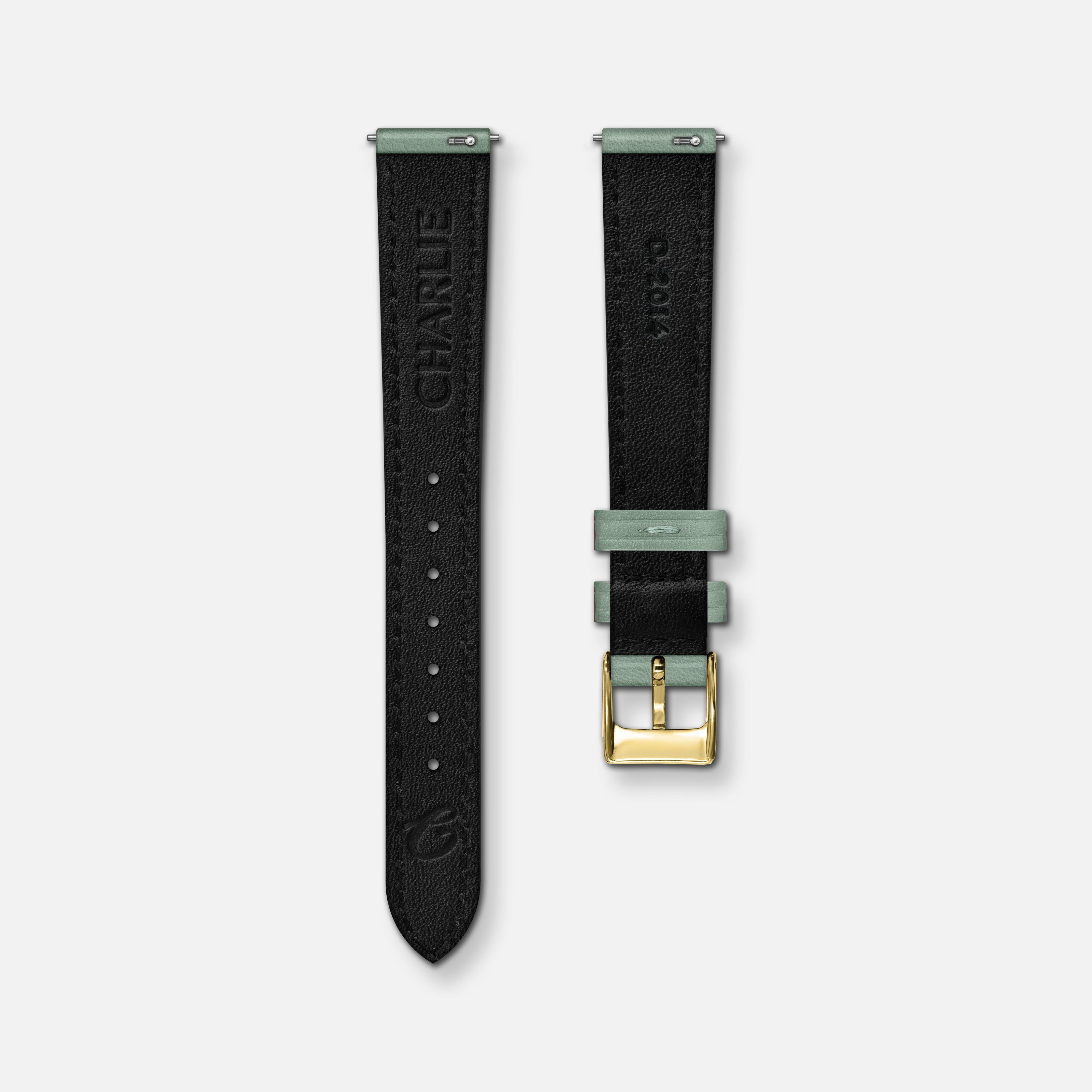 Sage leather strap 14mm