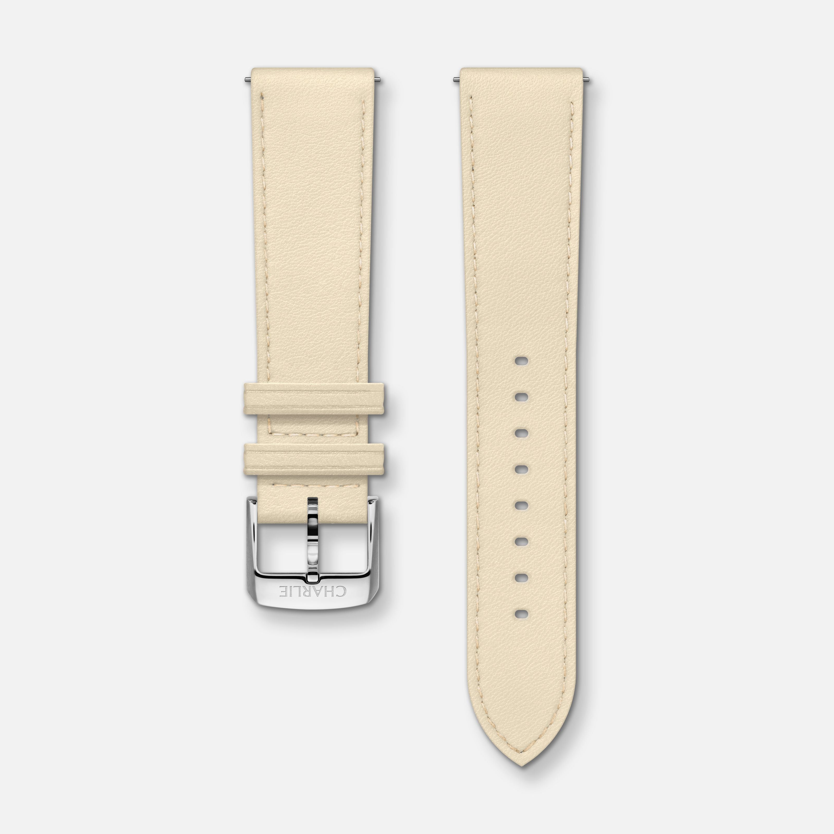 Bracelet cuir sable 20mm