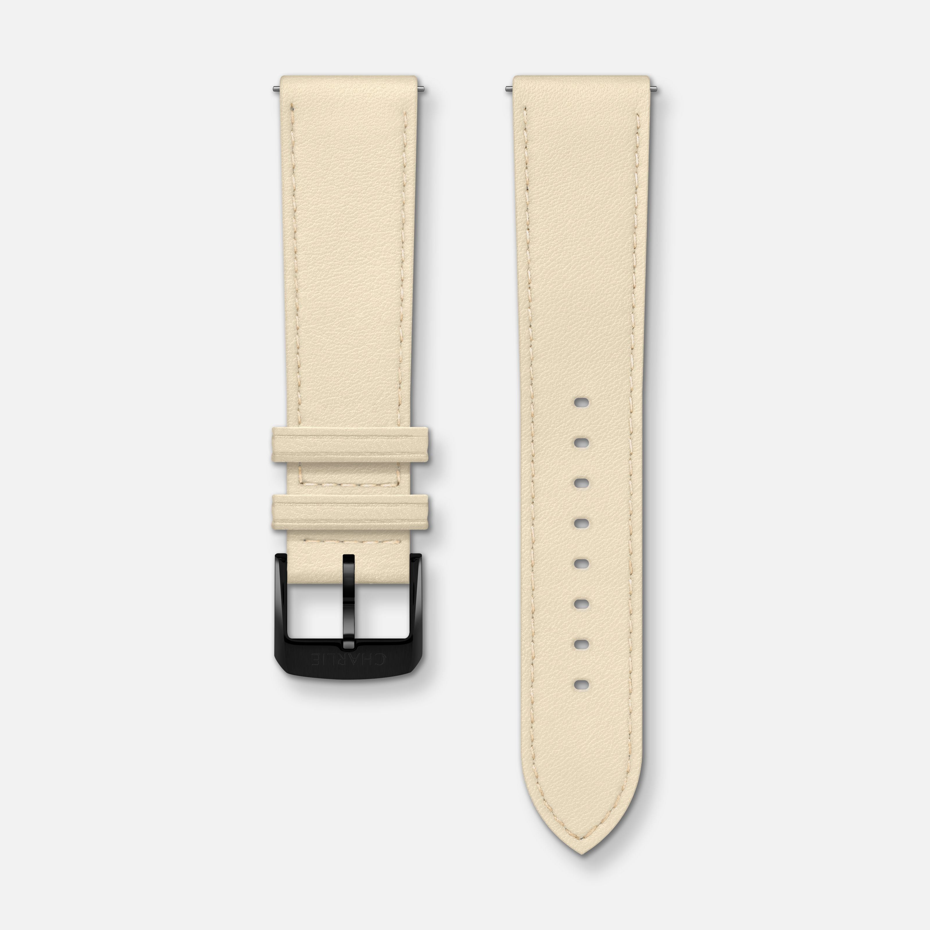 Bracelet cuir sable 20mm
