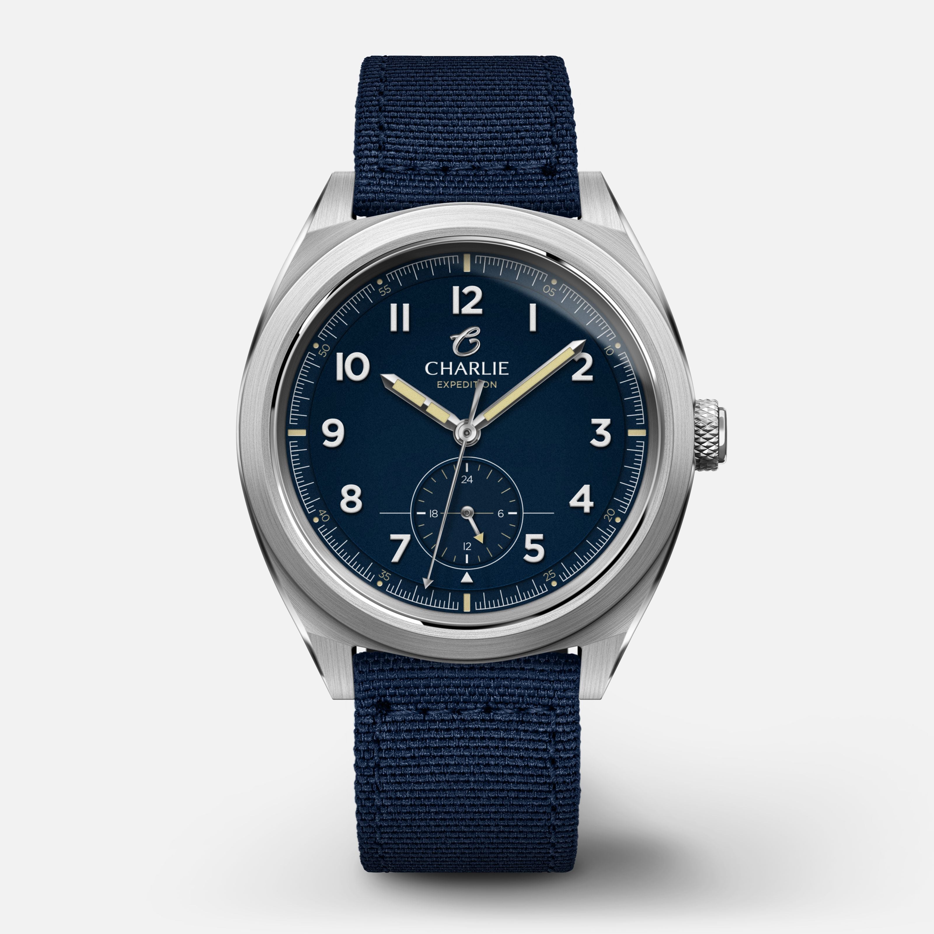 GR - Quartz 24h - Bleu Montres CHARLIE Nylon bleu