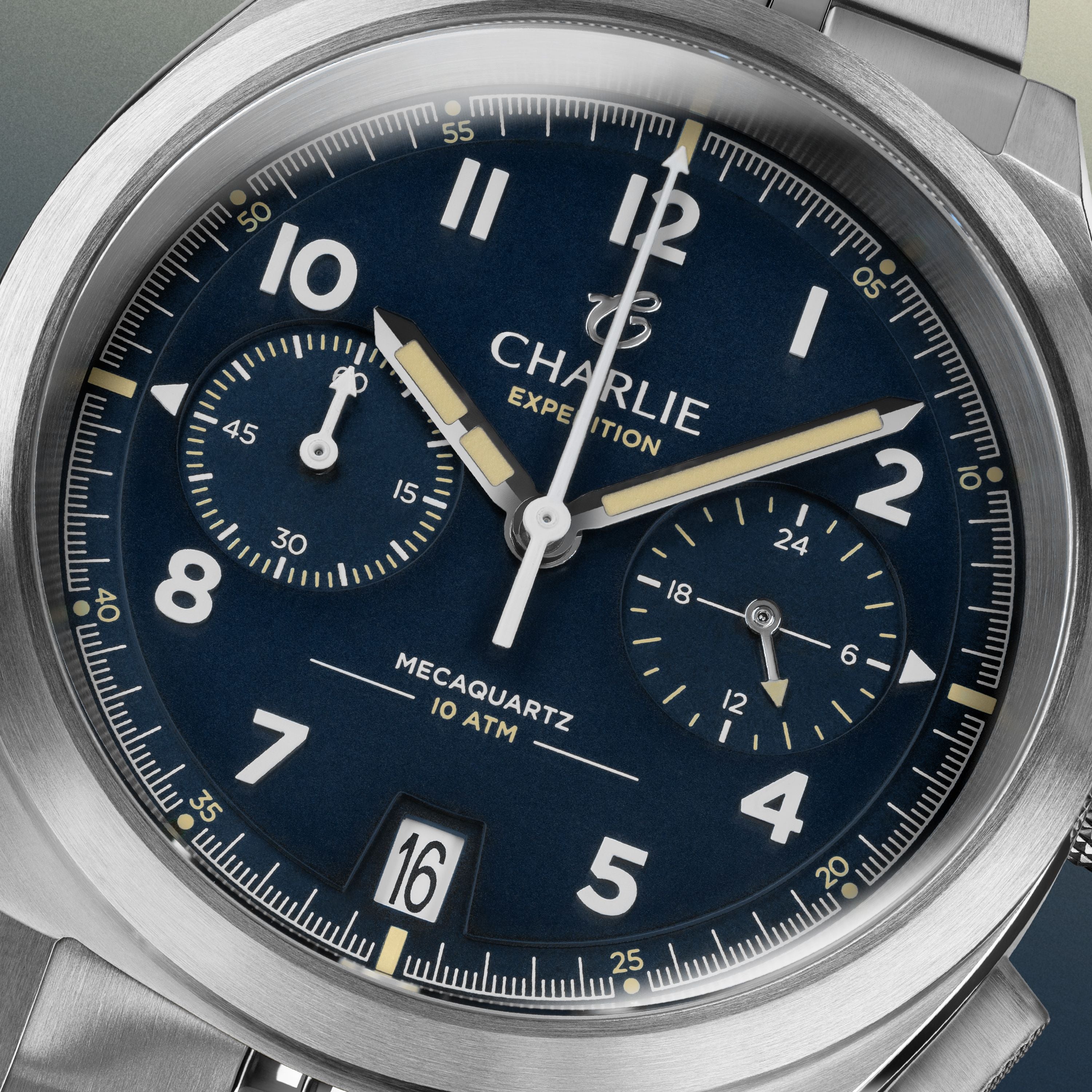 GR - Mecaquartz Chronographe - Bleu Montres CHARLIE