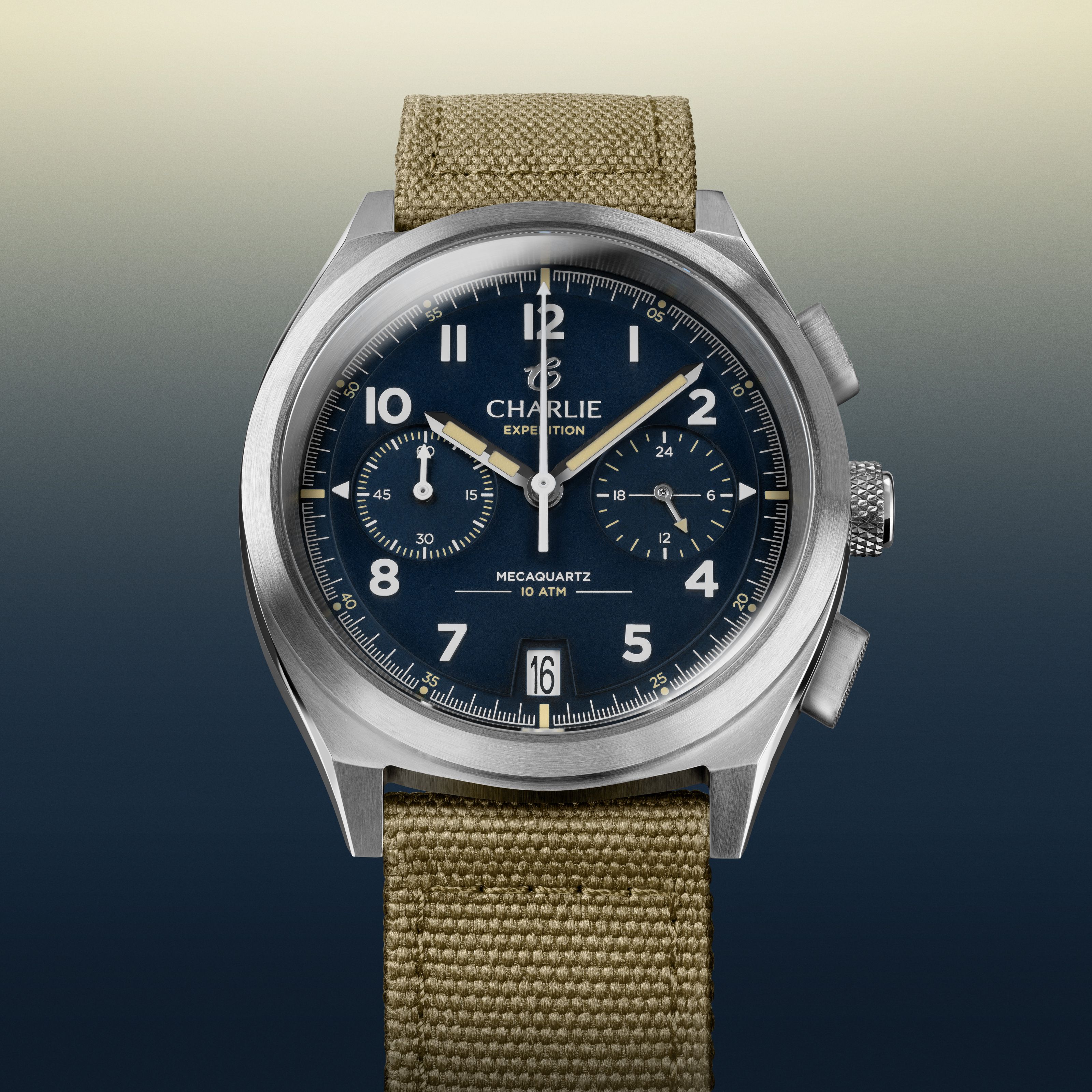 GR - Mecaquartz Chronographe - Bleu Montres CHARLIE