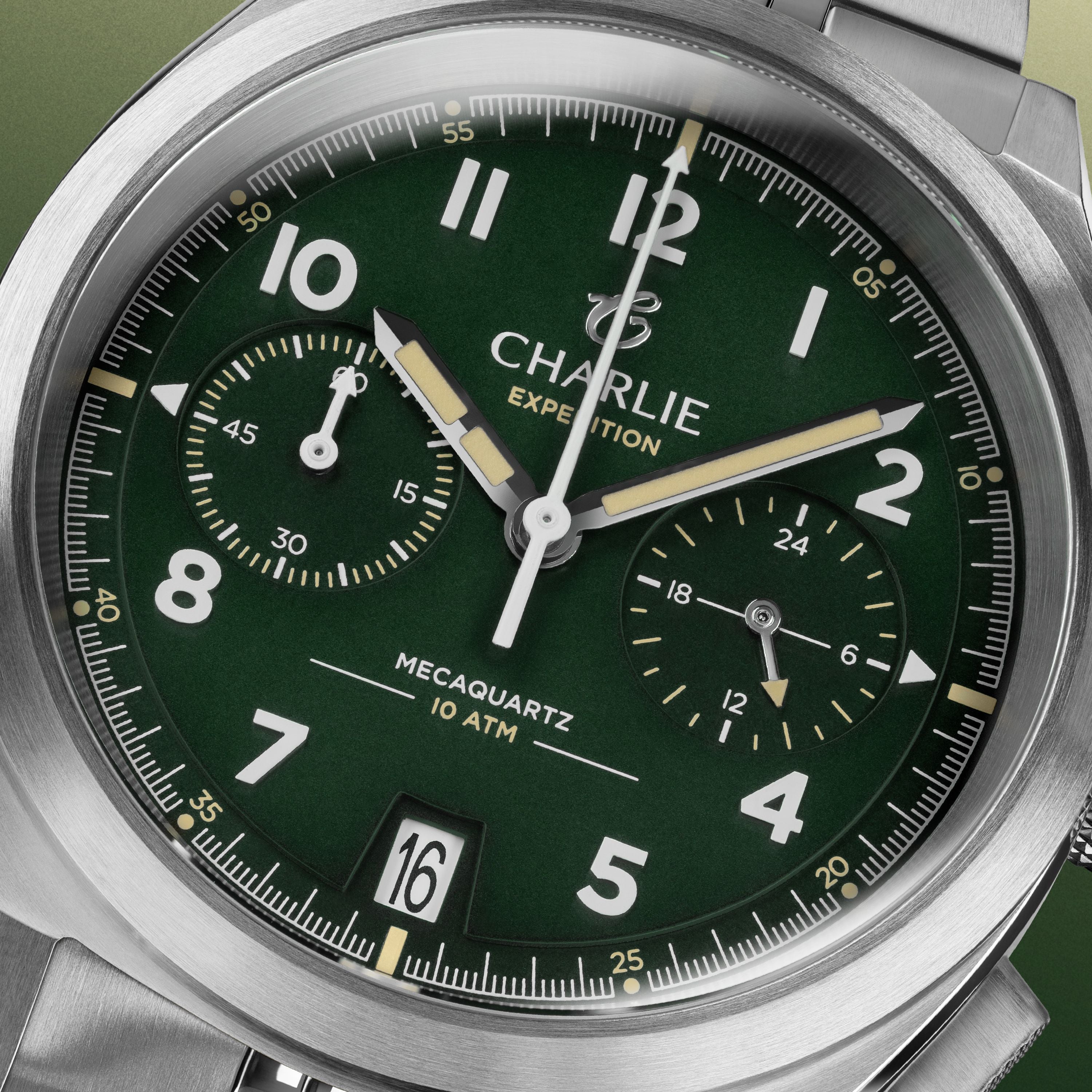 GR - Mecaquartz Chronographe - Vert Montres CHARLIE