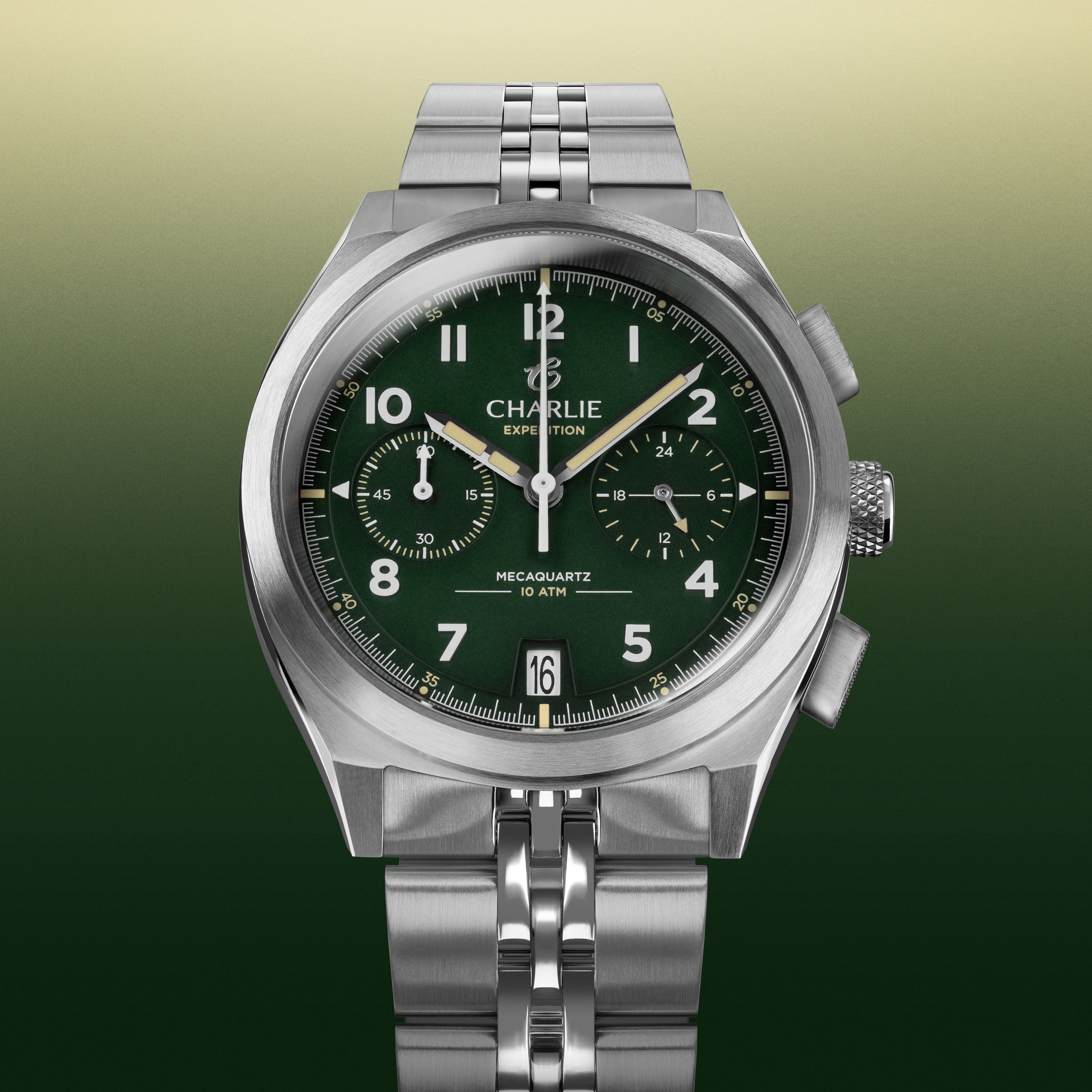 GR - Mecaquartz Chronographe - Vert Montres CHARLIE