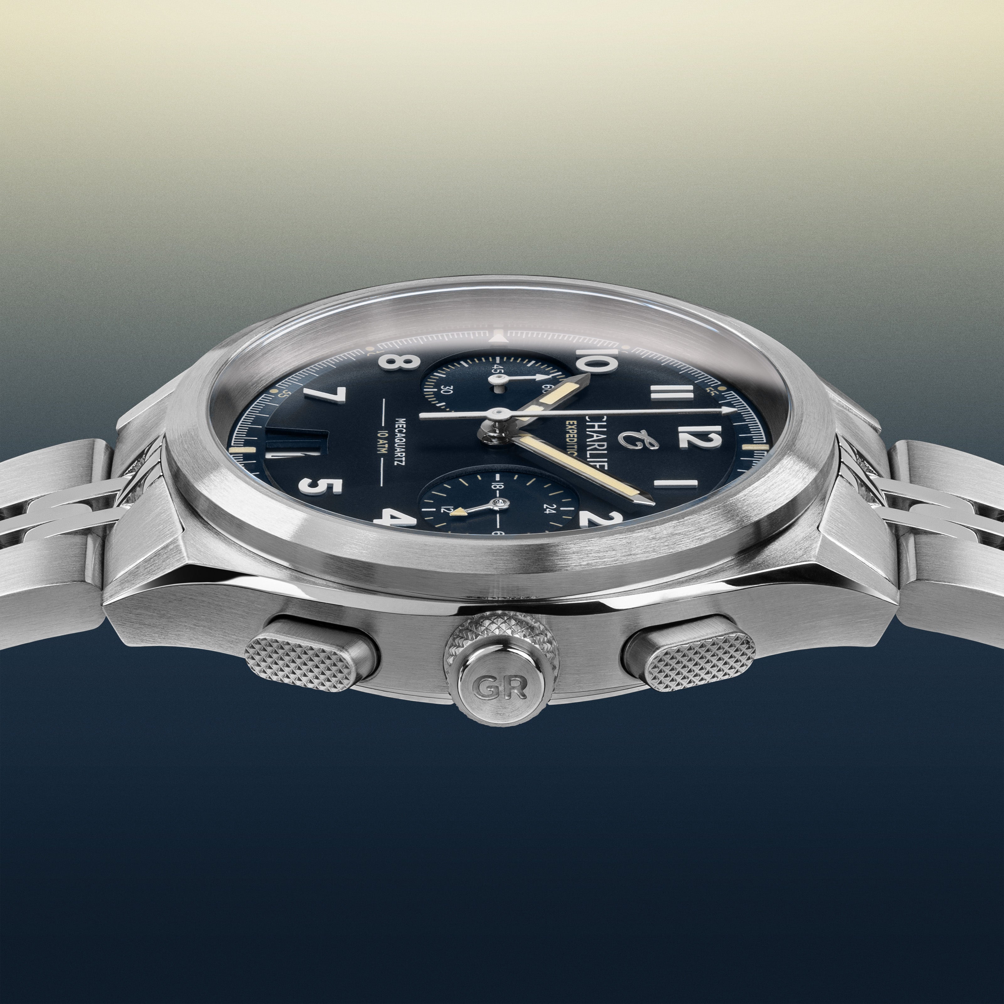 GR - Mecaquartz Chronographe - Bleu Montres CHARLIE