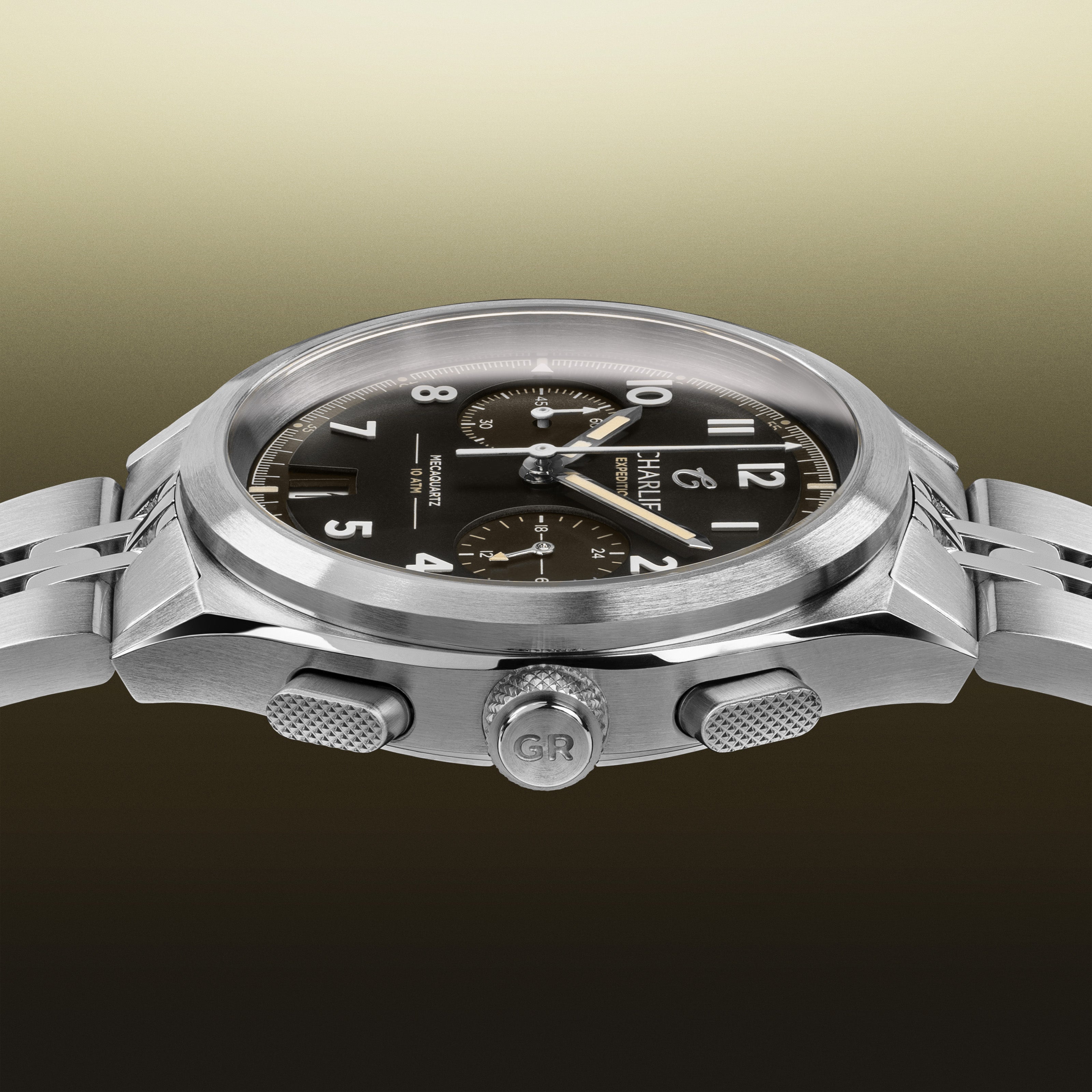 GR - Mecaquartz Chronographe - Brun Montres CHARLIE