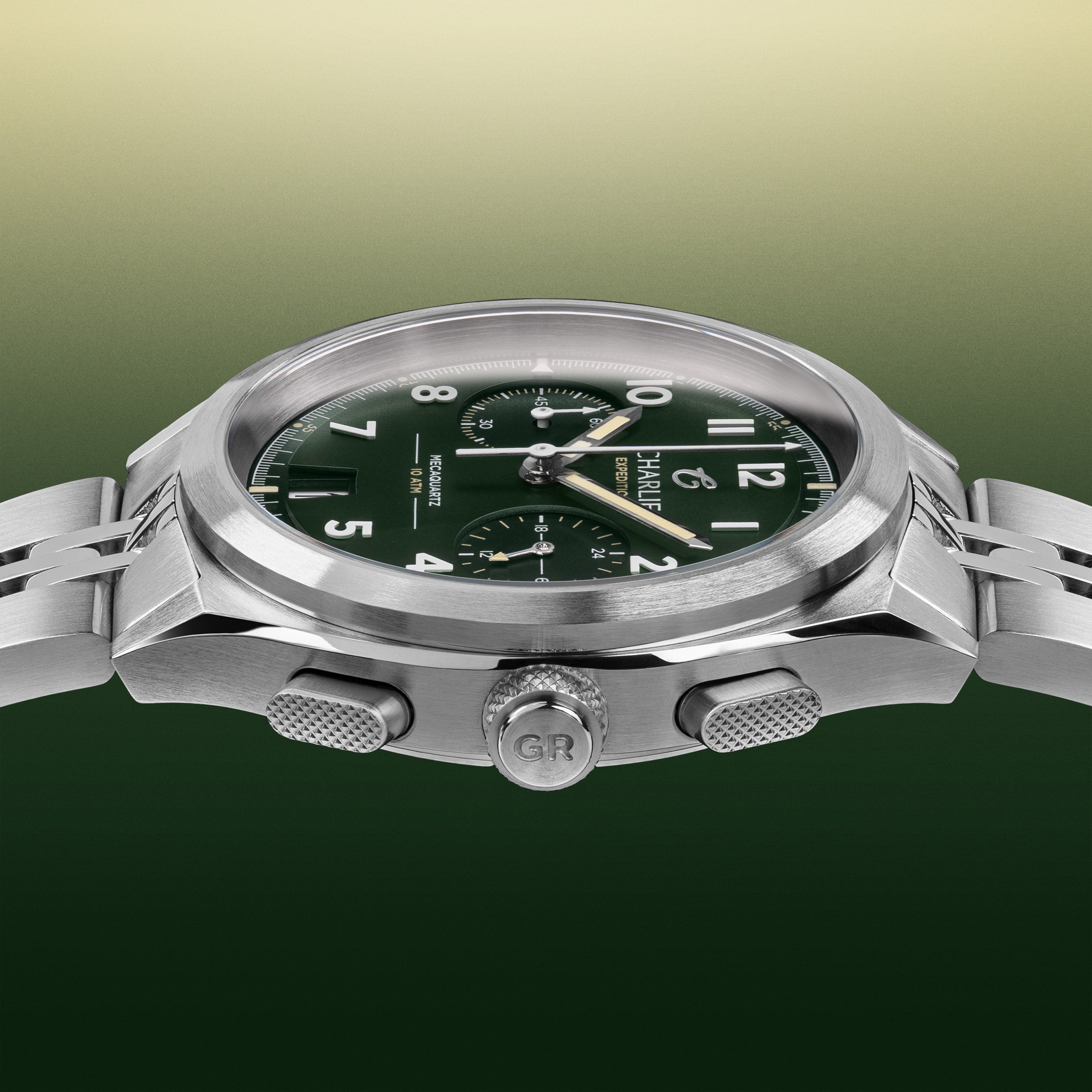 GR - Mecaquartz Chronographe - Vert Montres CHARLIE