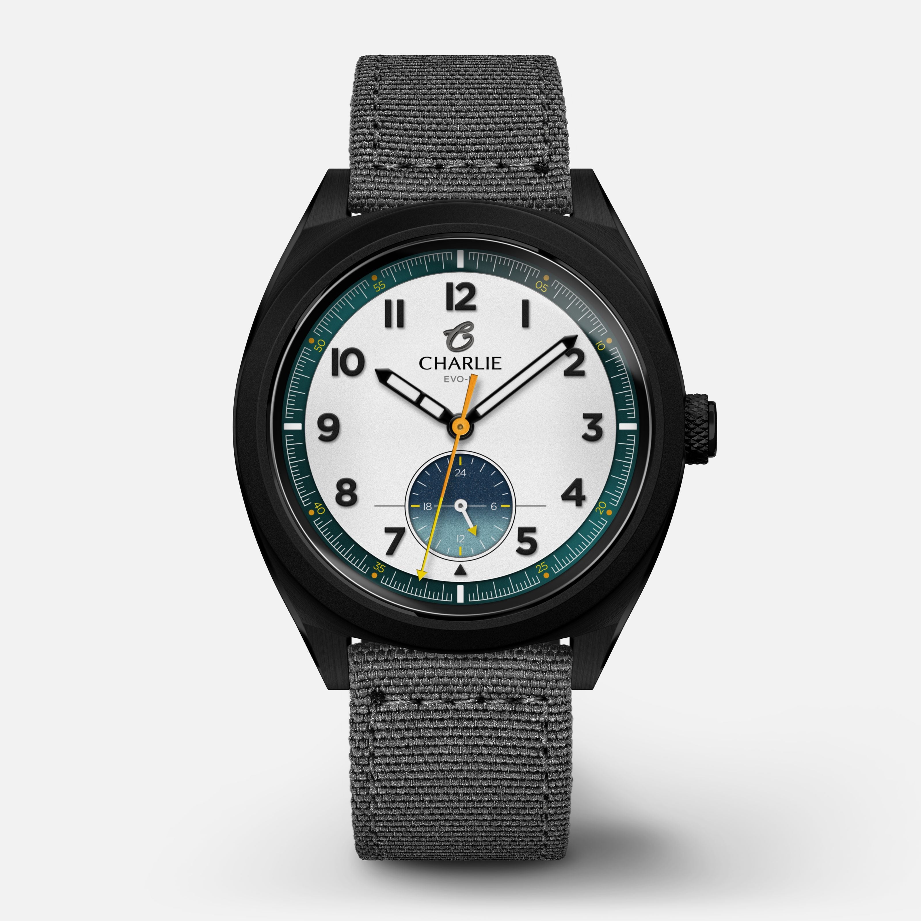 GRX - Quartz 24h - EVO-III Montres CHARLIE Nylon gris