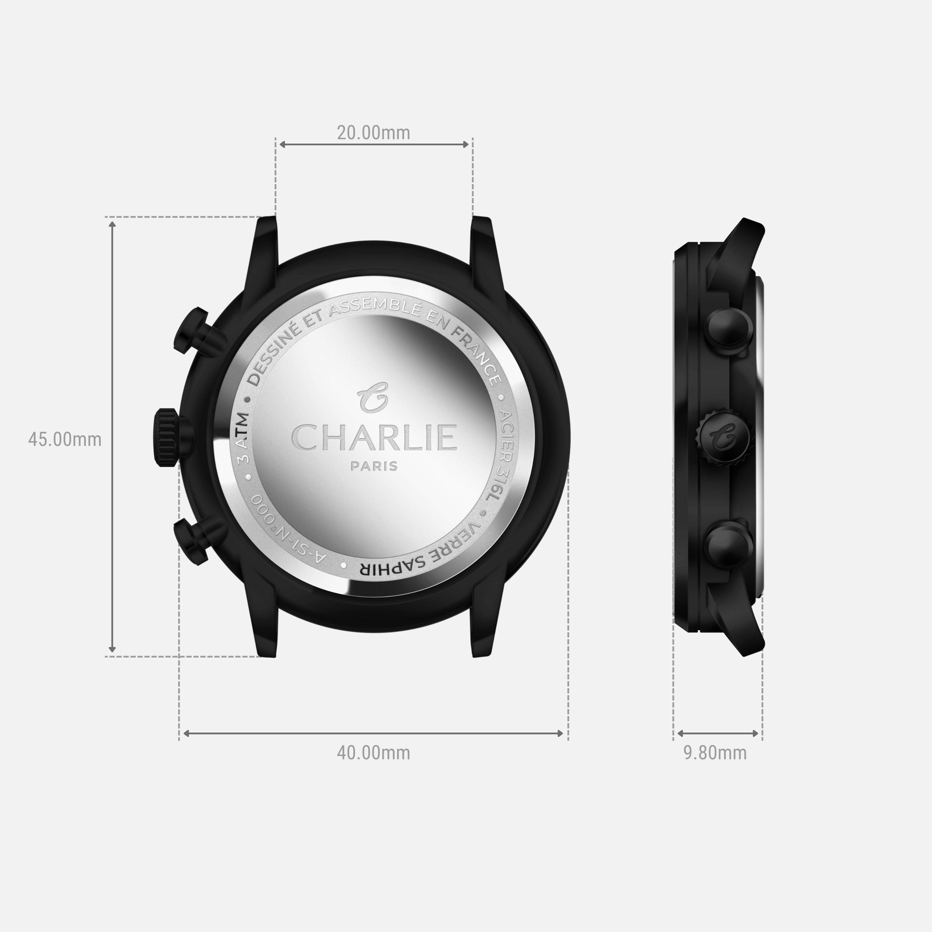 HORIZON - Chronographe - Blackbird