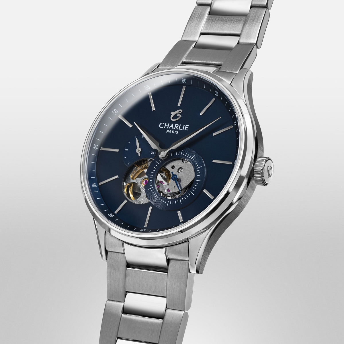 INITIAL - Open hart - Blauw