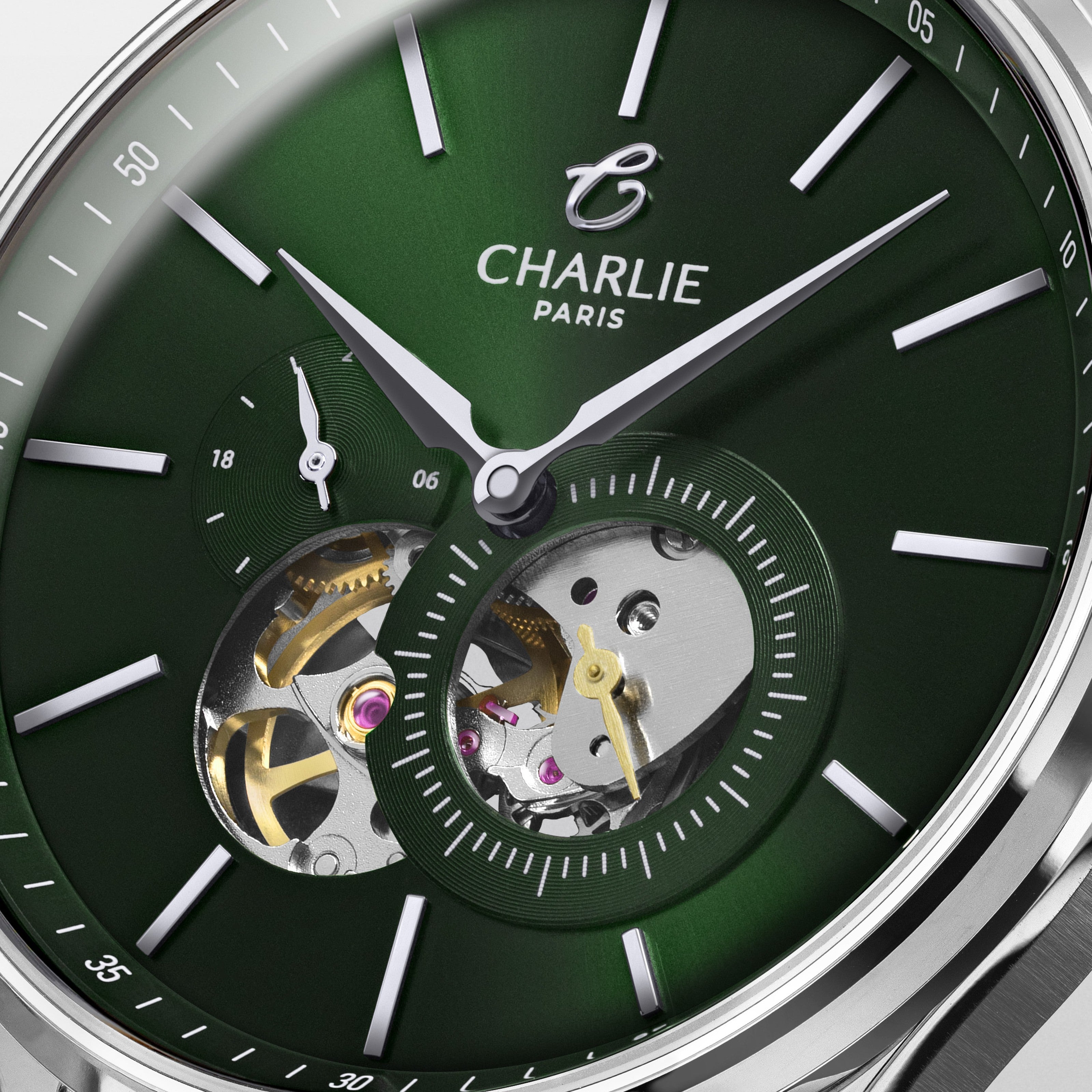 INITIAL - Offenes Herz - Grün