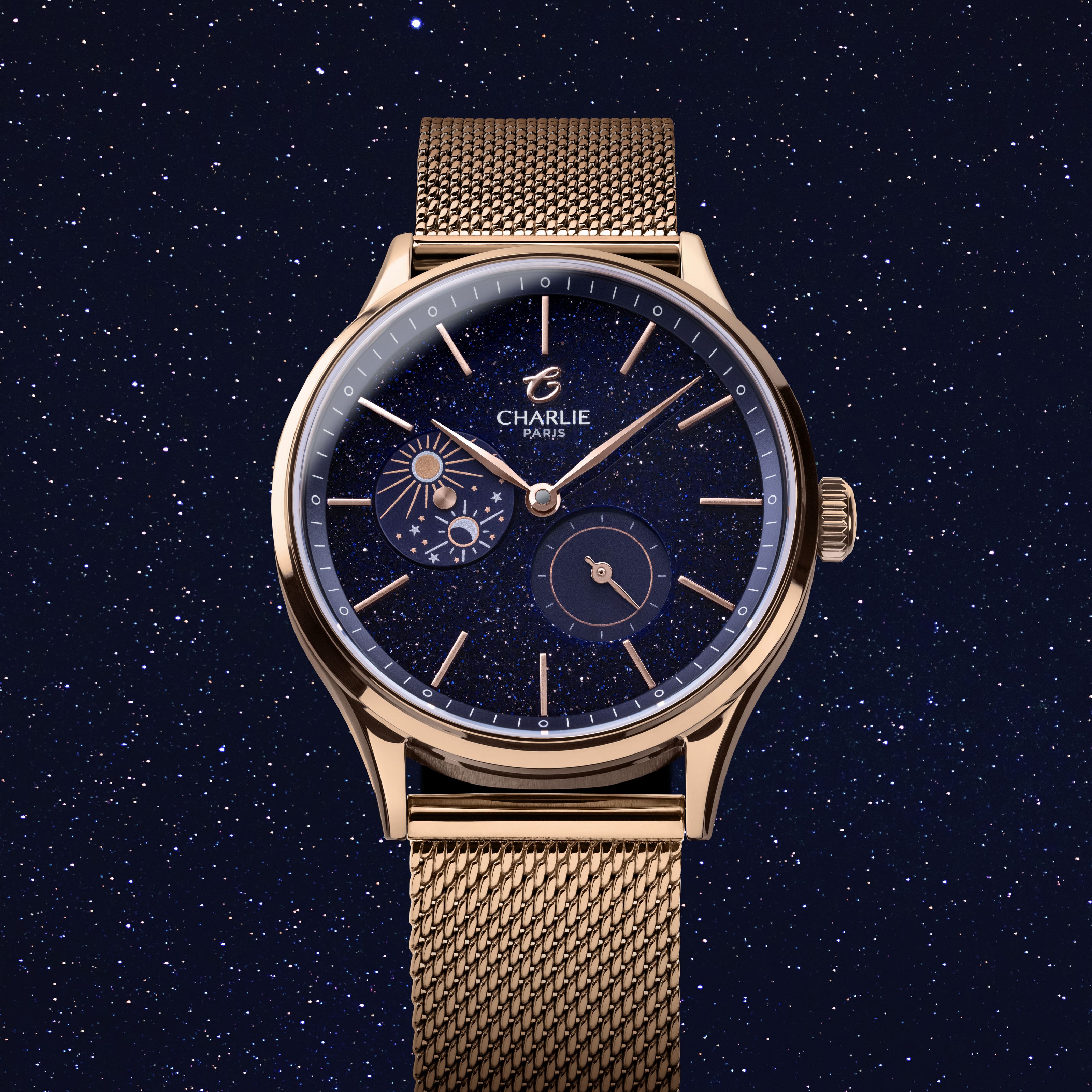 INITIAL 36 - Jour/Nuit - Aventurine Doré Rose