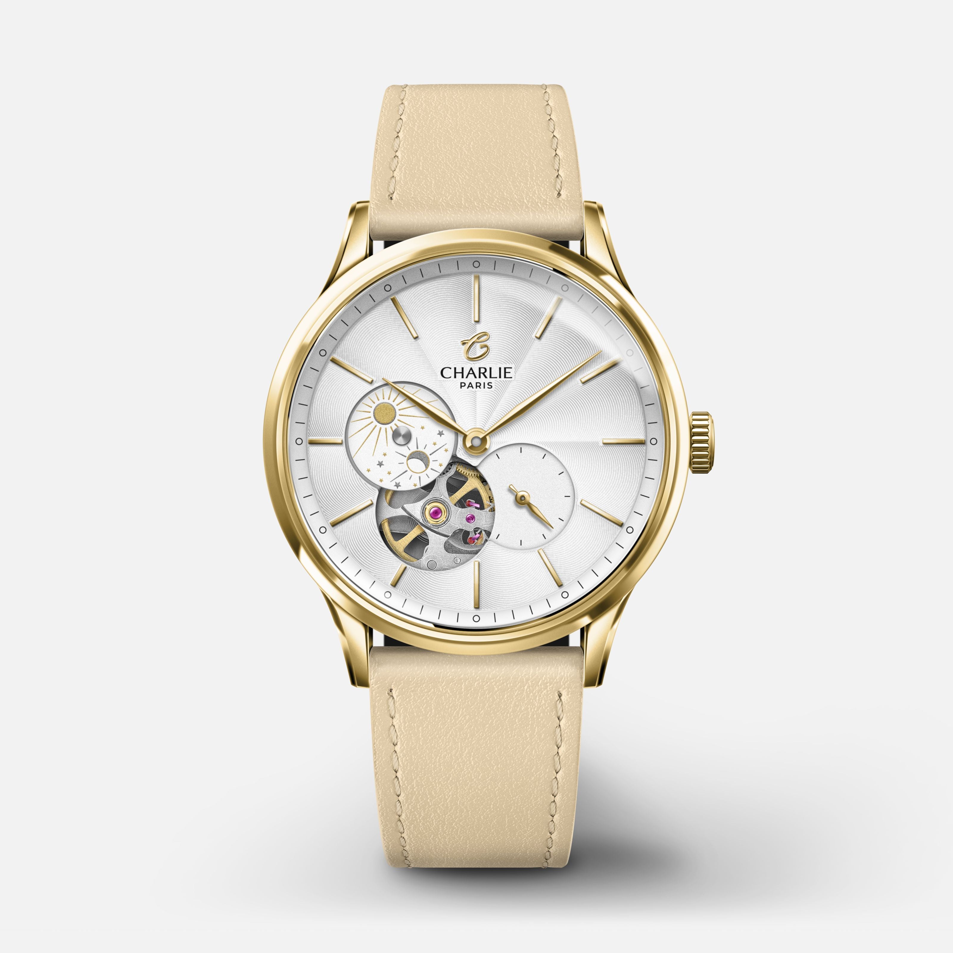 INITIAL 36 - Cœur Ouvert Jour/Nuit - Doré