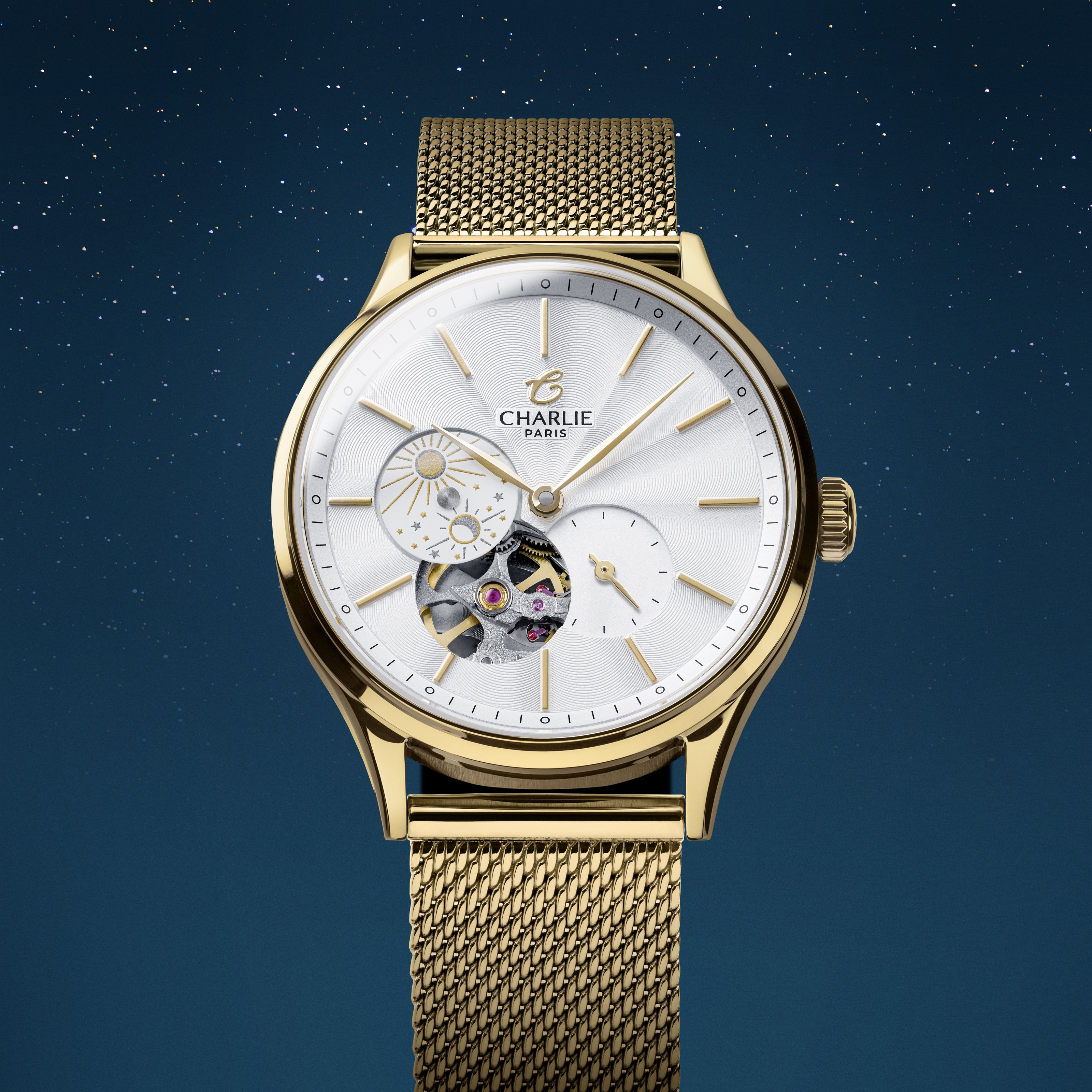 INITIAL 36 - Cœur Ouvert Jour/Nuit - Doré