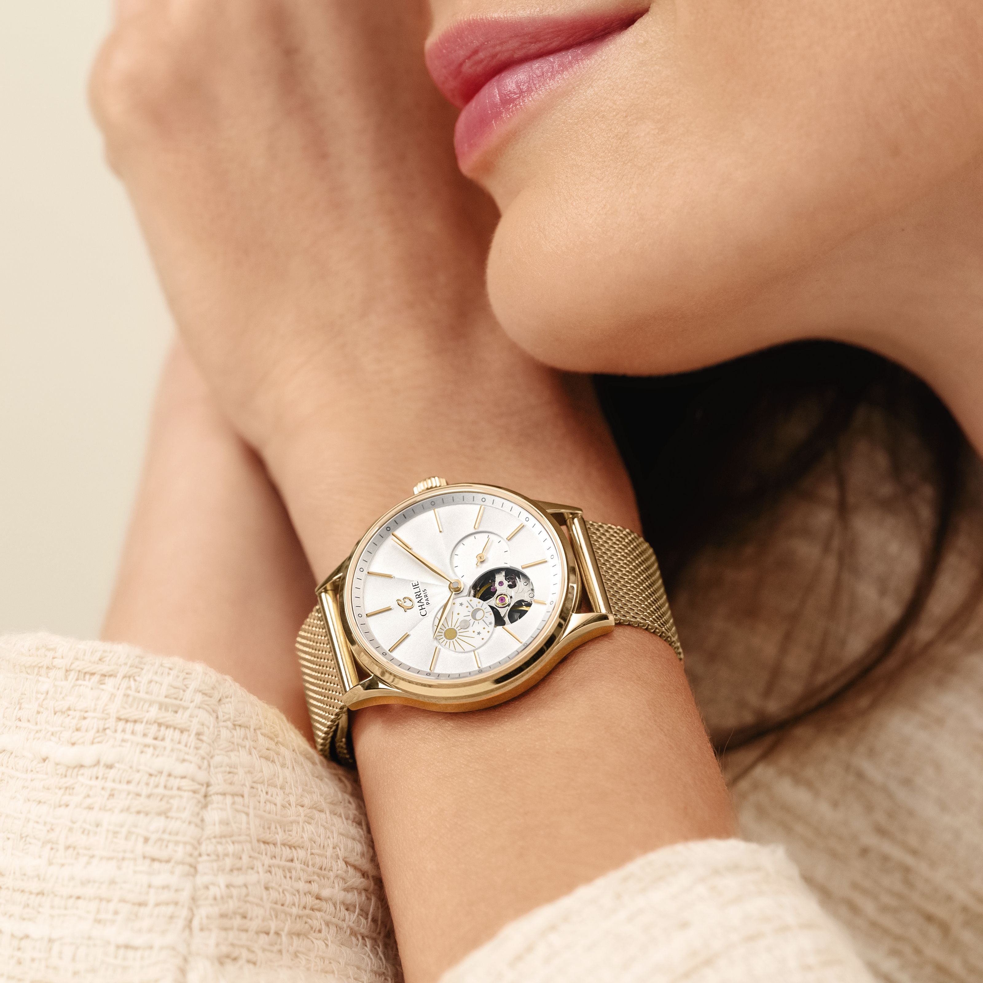 INITIAL 36 - Cœur Ouvert Jour/Nuit - Doré