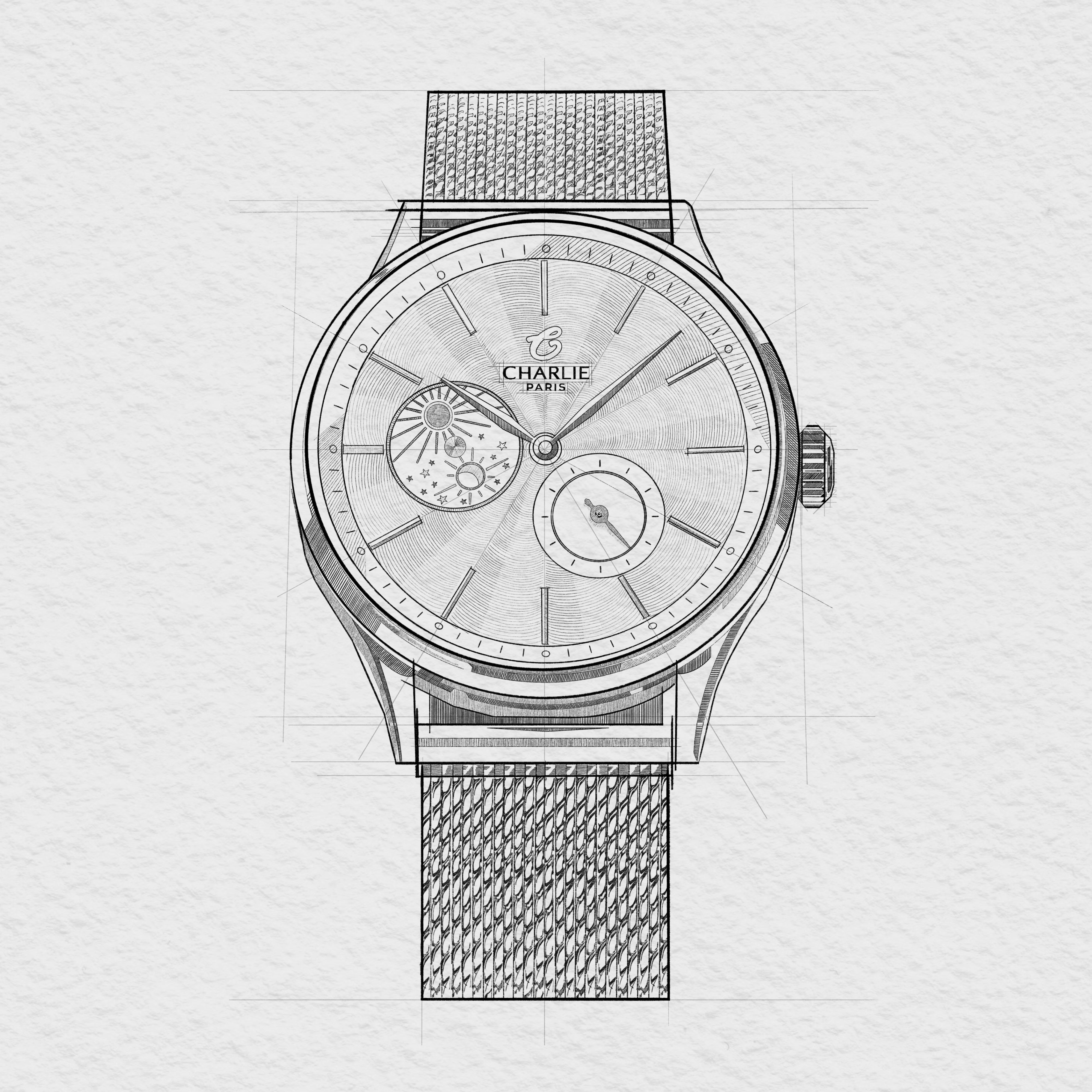 INITIAL 36 - Jour/Nuit - Doré Rose