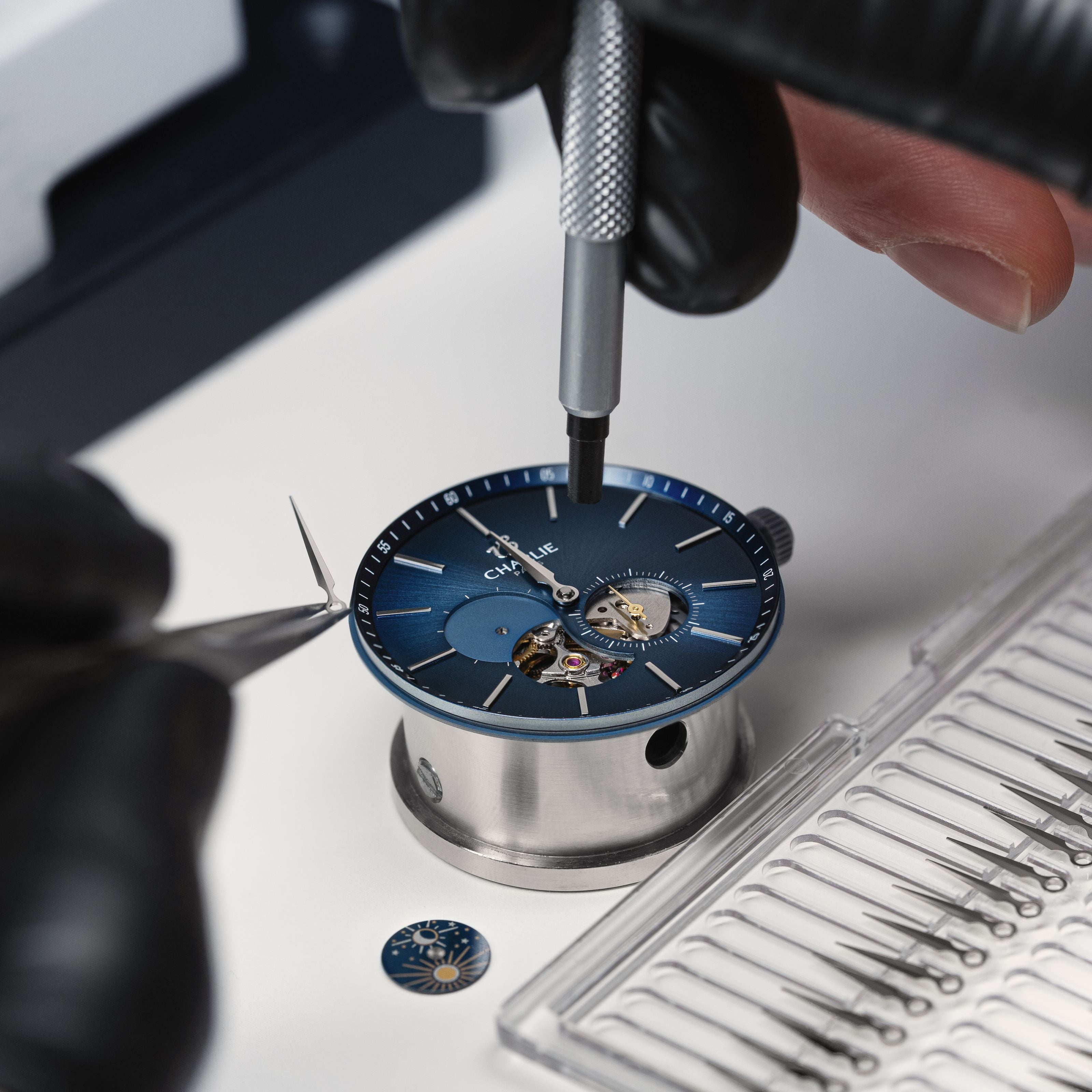 INITIAL - Cœur Ouvert Jour/Nuit - Bleu