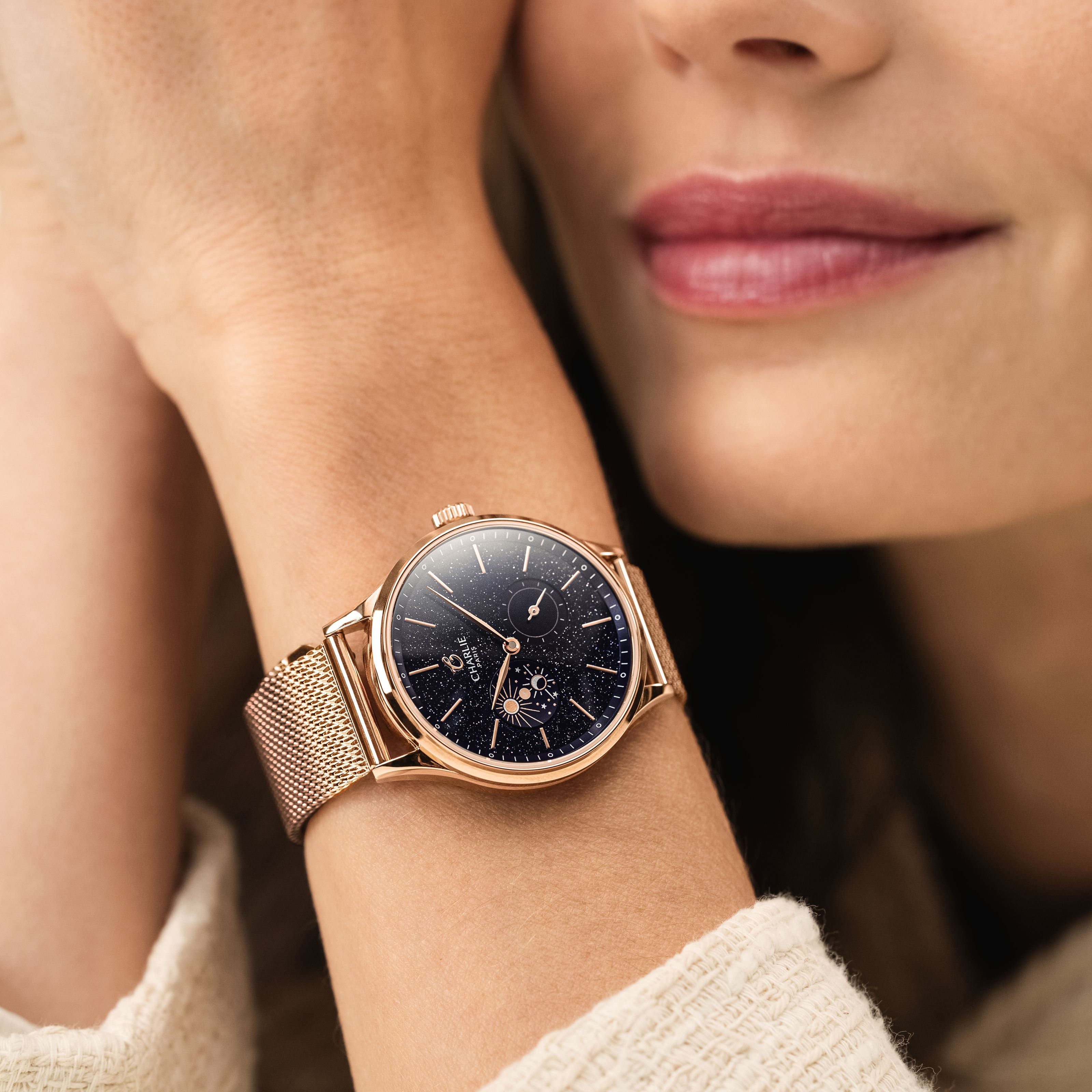 INITIAL 36 - Tag/Nacht - Roségold Aventurin