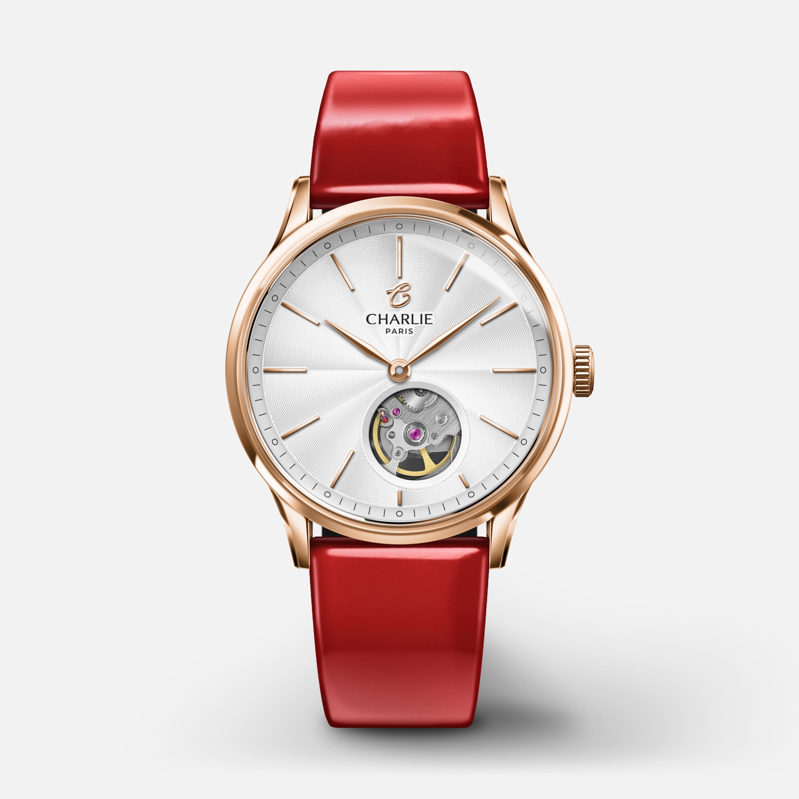 Rotes Lacklederband 18mm