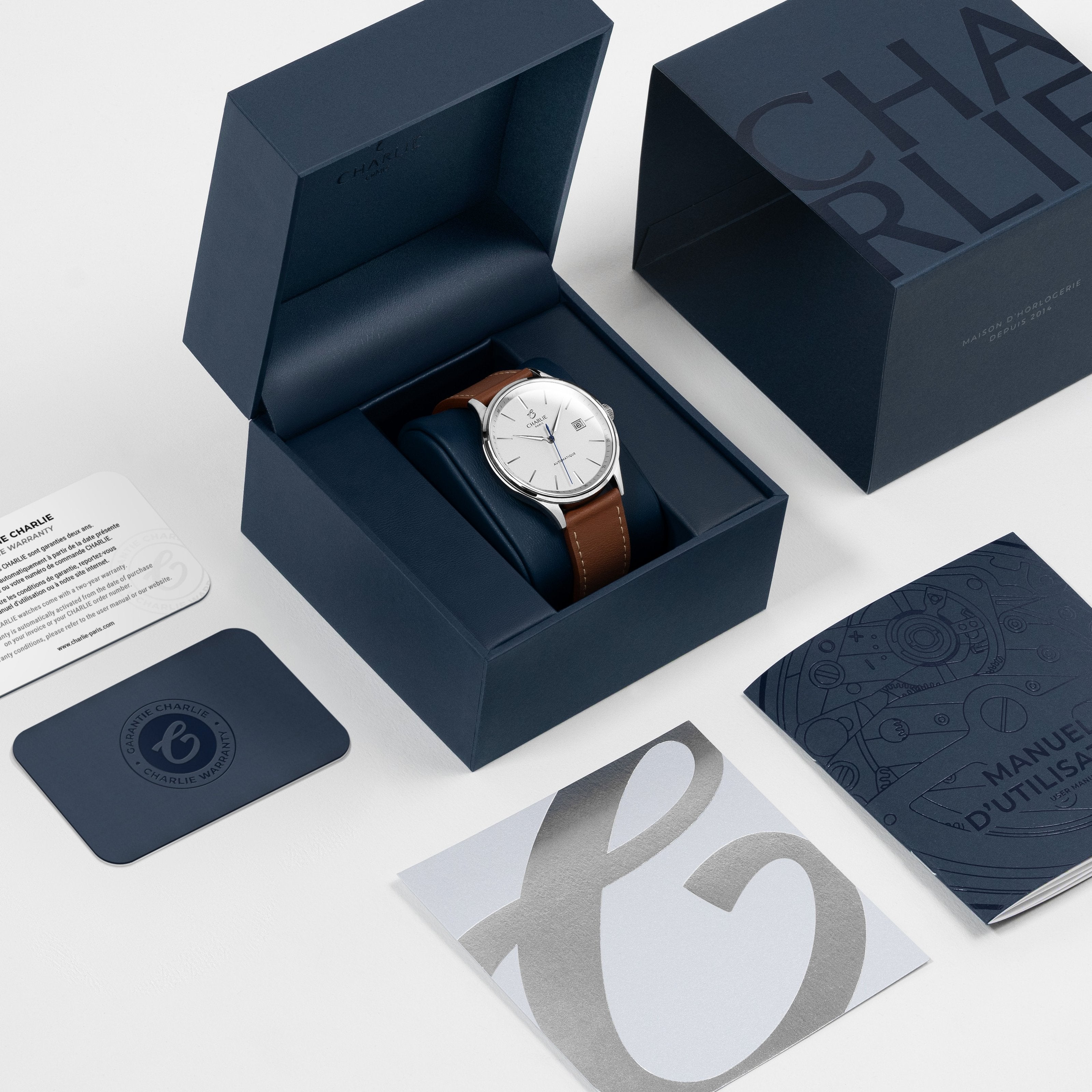 INITIAL - Automatique Jour/Nuit - Bleu Montres CHARLIE