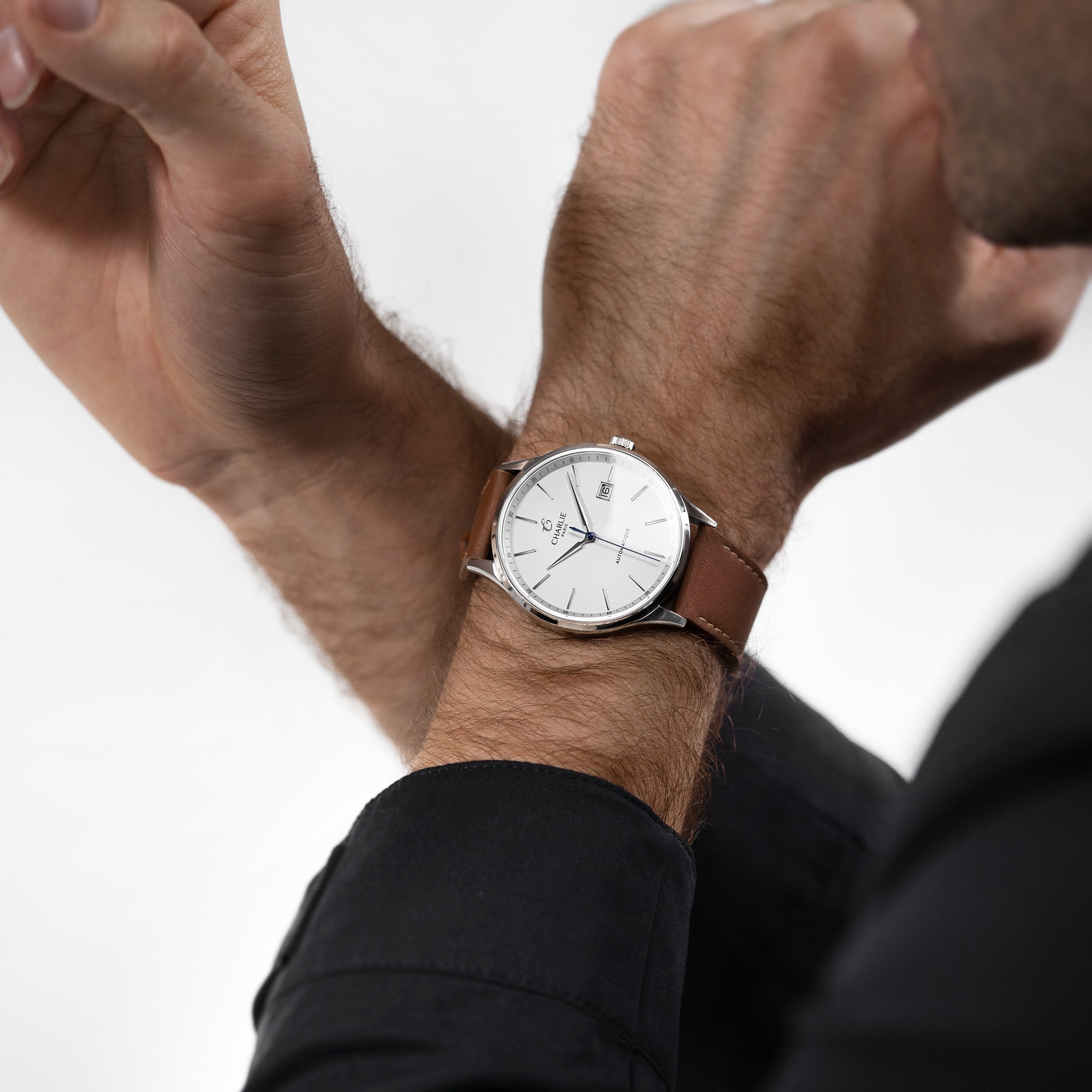 INITIAL - Automatique Slim - Blanc Montres CHARLIE