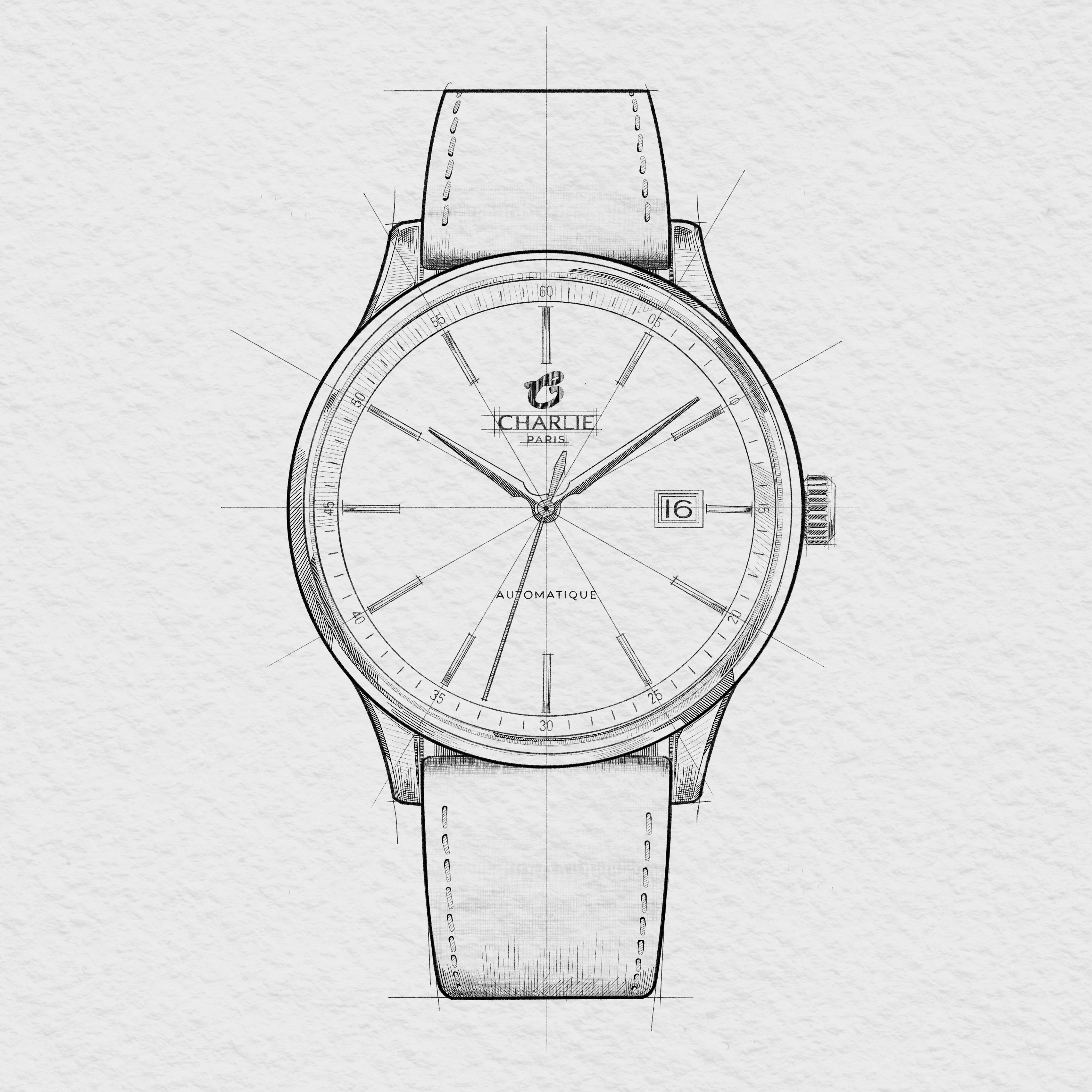 INITIAL - Slim - Doré rose