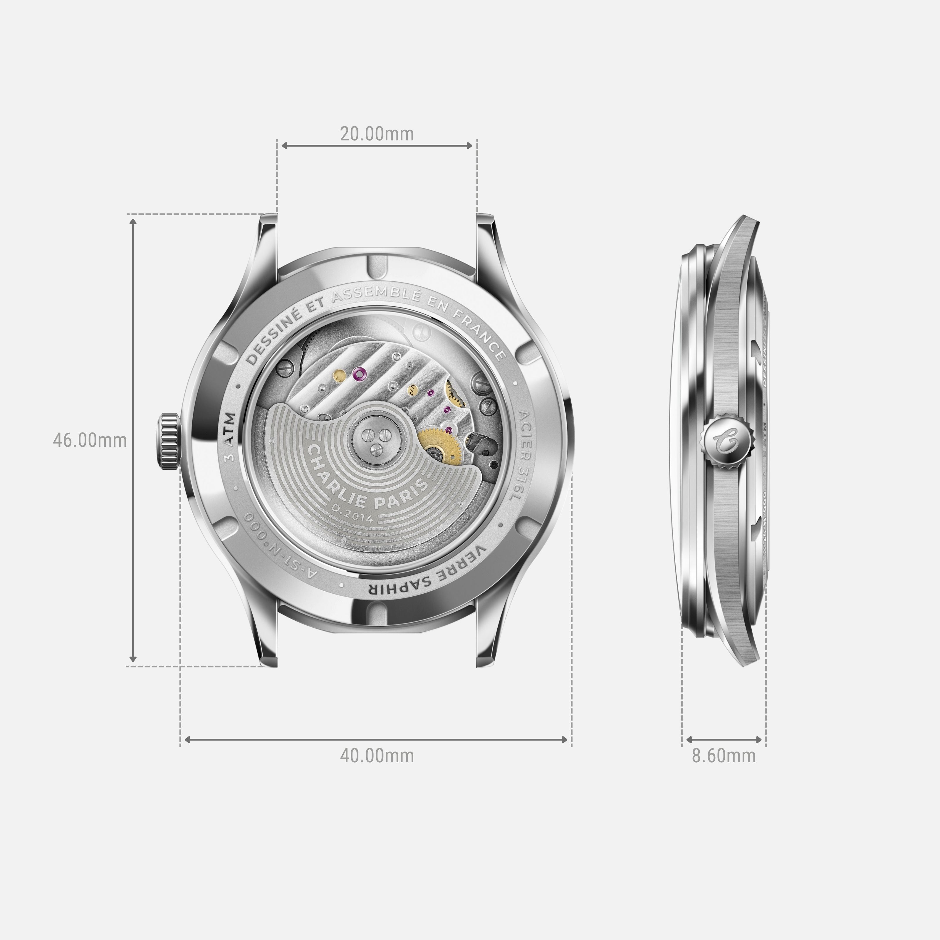 INITIAL - Slim - Grey