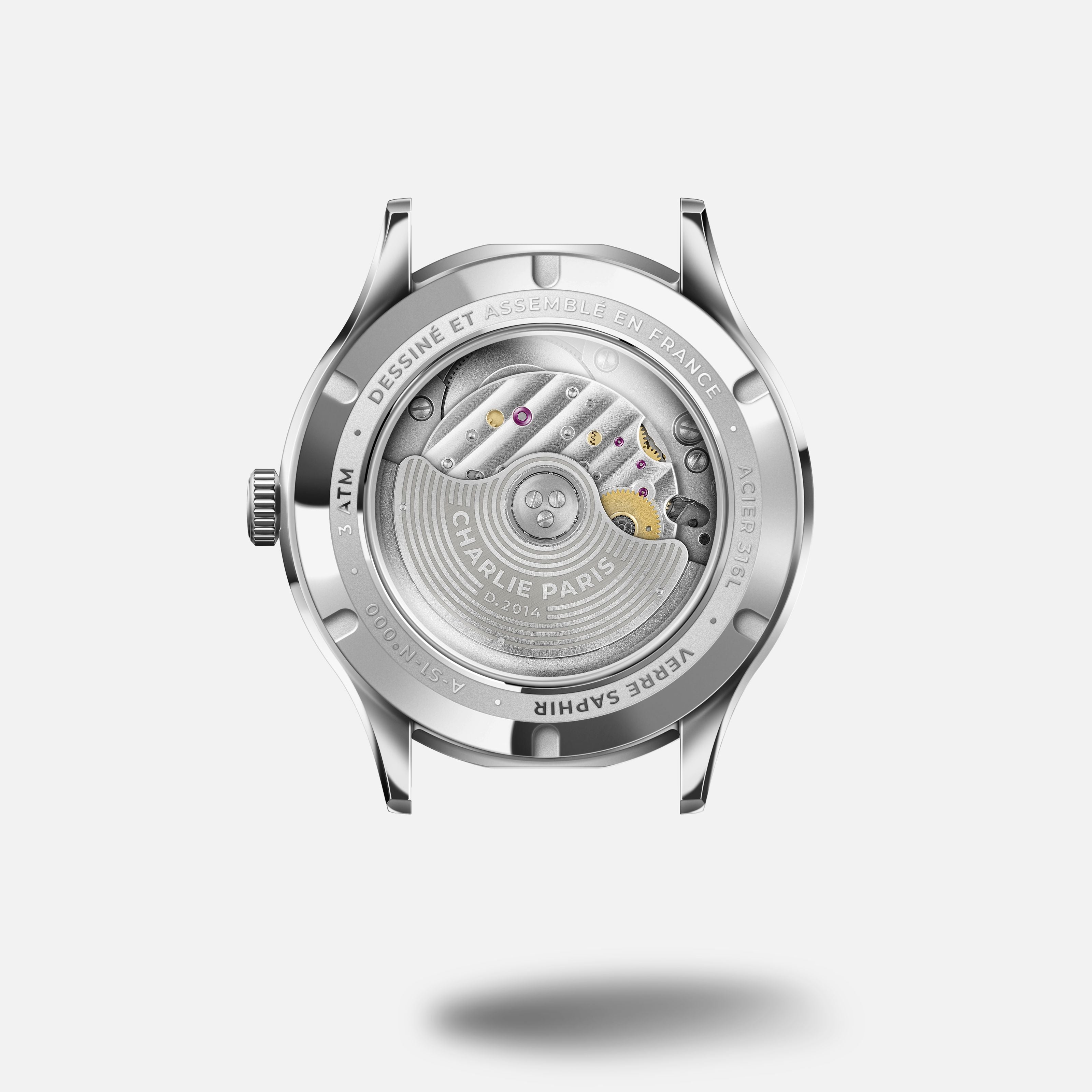 INITIAL - Automatique Slim - Blanc Montres CHARLIE