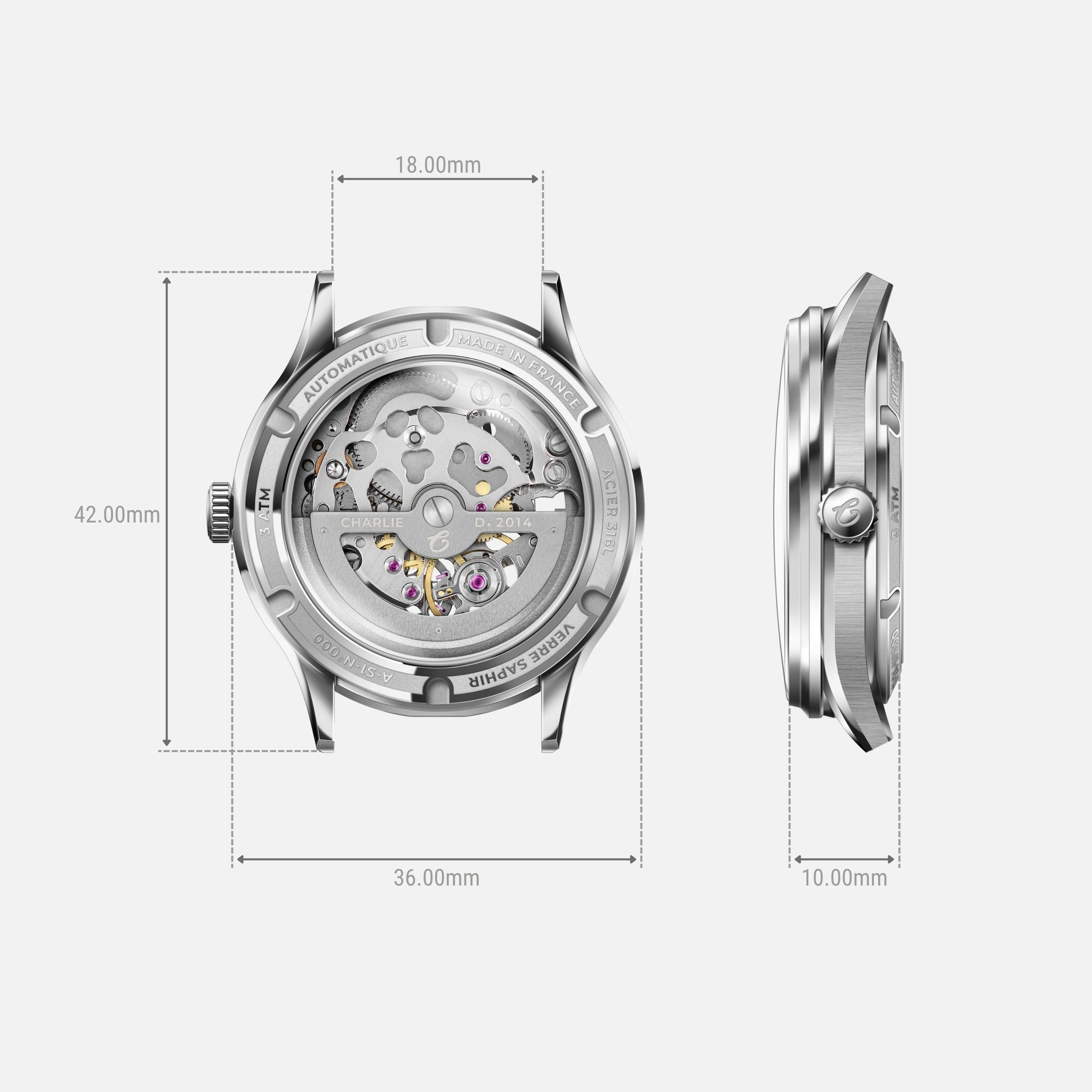 INITIAL 36 - Skeleton - Steel