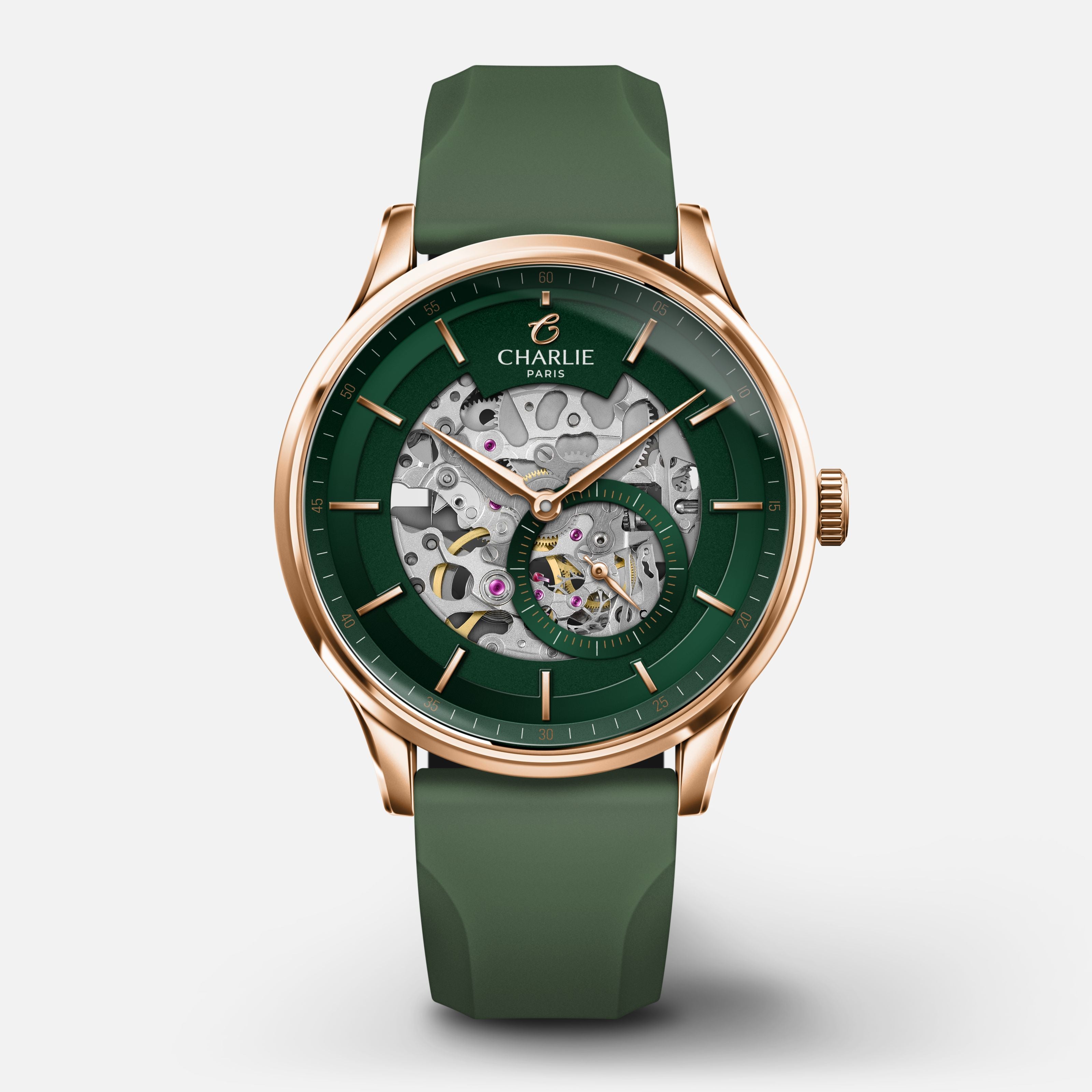 <tc>INITIAL</tc> - Esqueleto - Verde & Oro rosa
