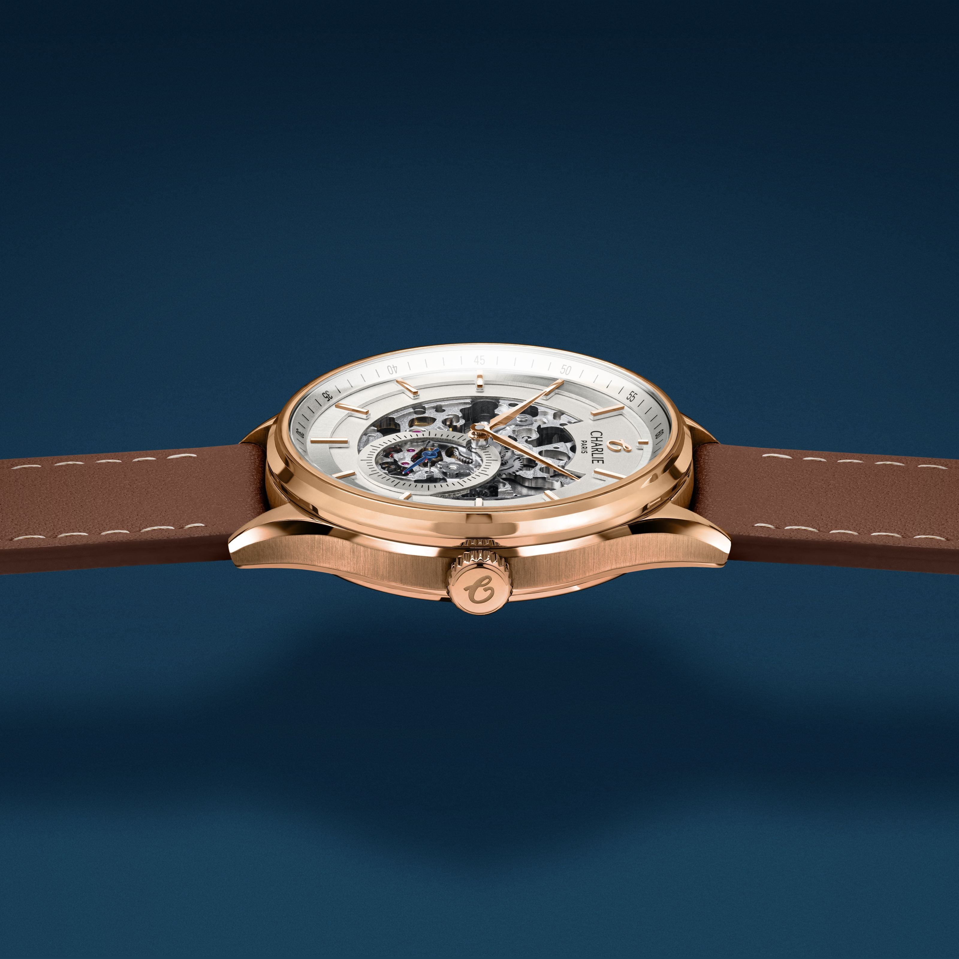 INITIAL - Skeleton - Rose Gold
