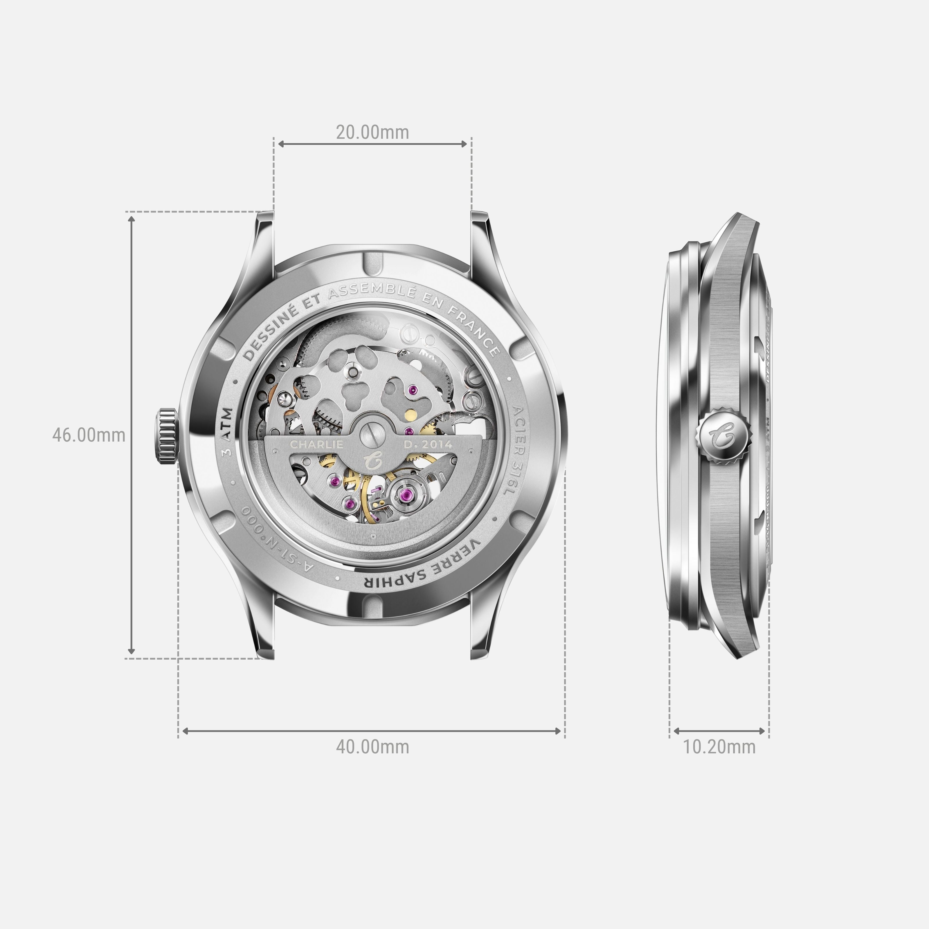 INITIALEN - Skelett - Grün