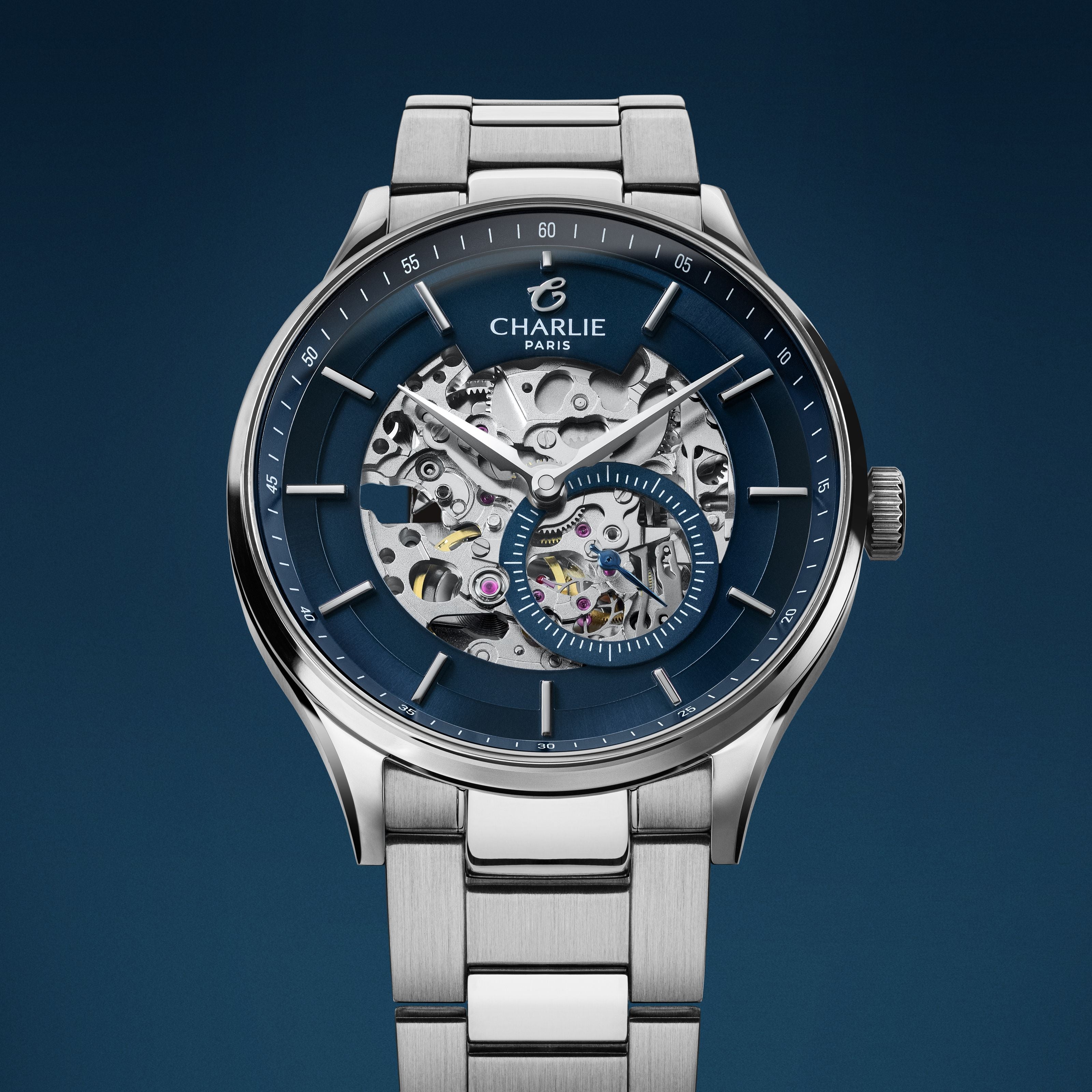 INITIAL - Squelette - Bleu