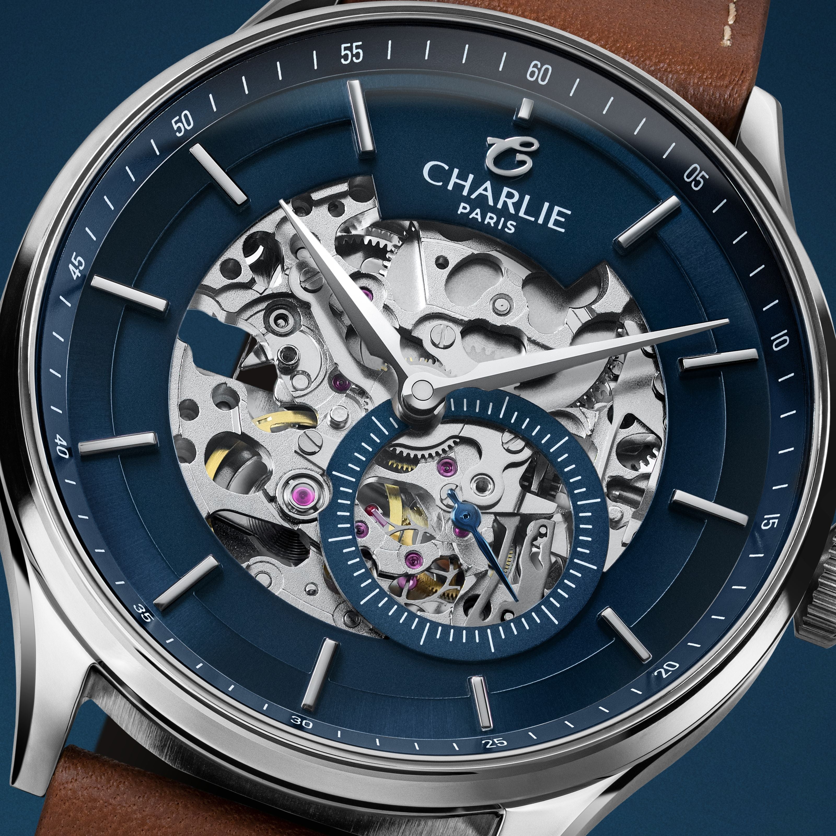 INITIAL - Squelette - Bleu