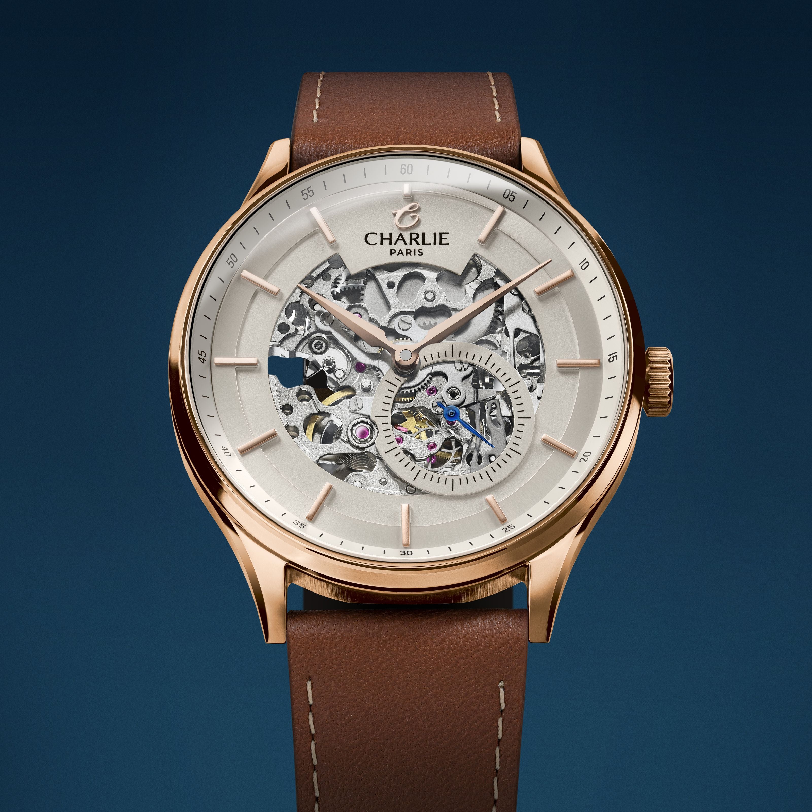 INITIAL - Skeleton - Rose Gold