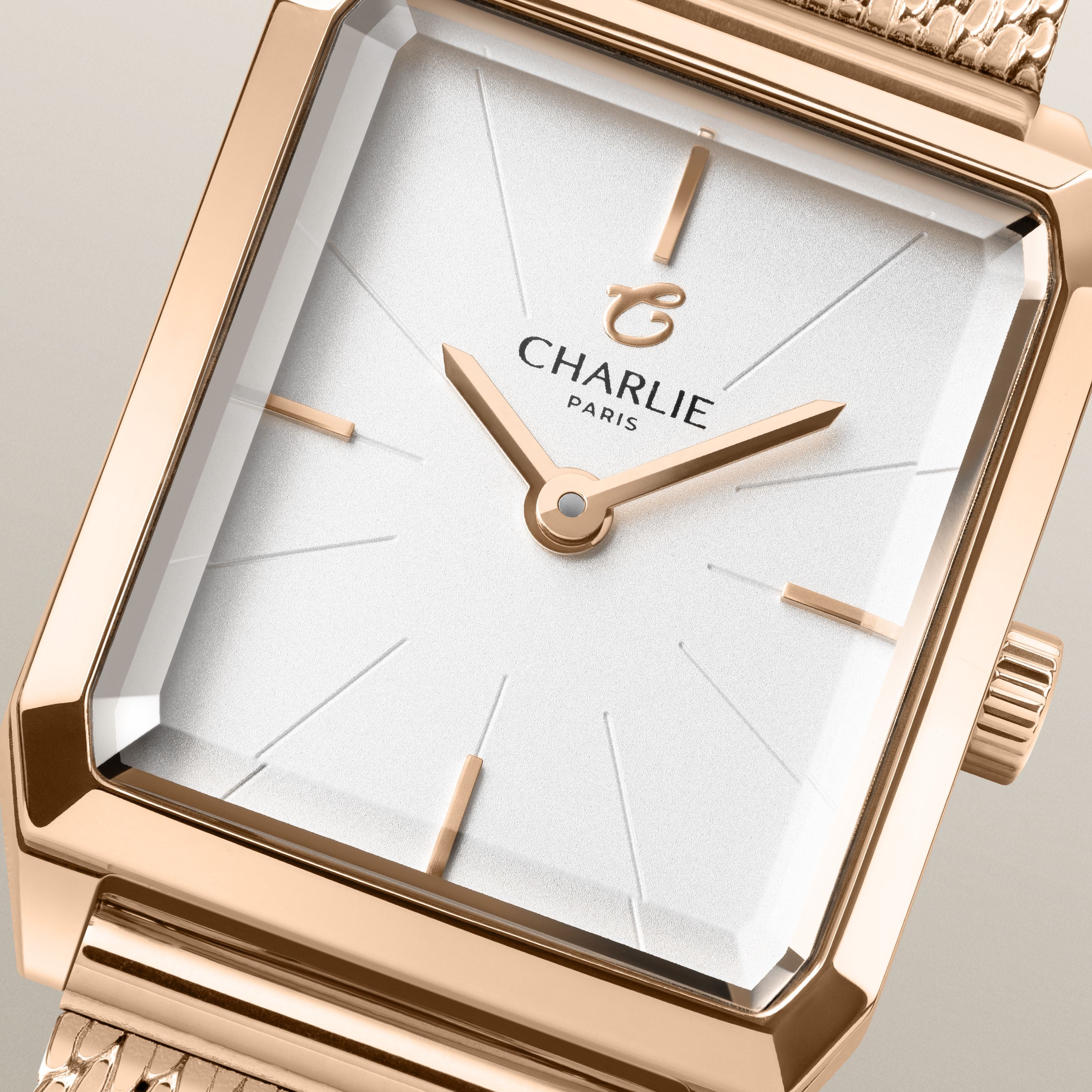 MONCEAU - Quartz - Doré rose Montres CHARLIE