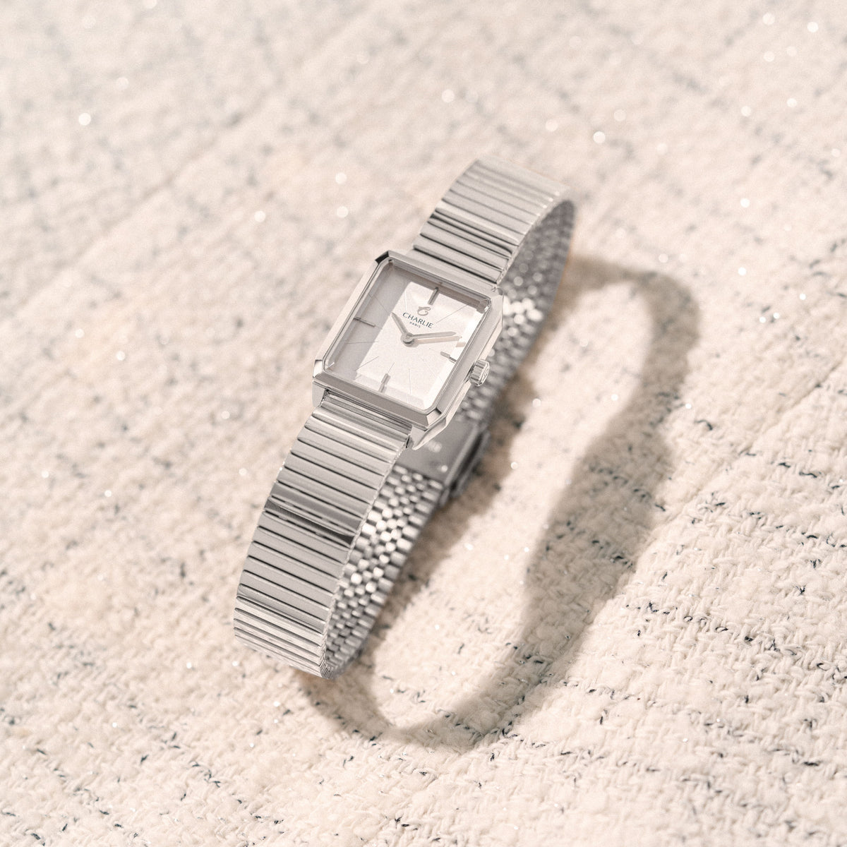 Armbånd Milanese mesh i roségull 14 mm